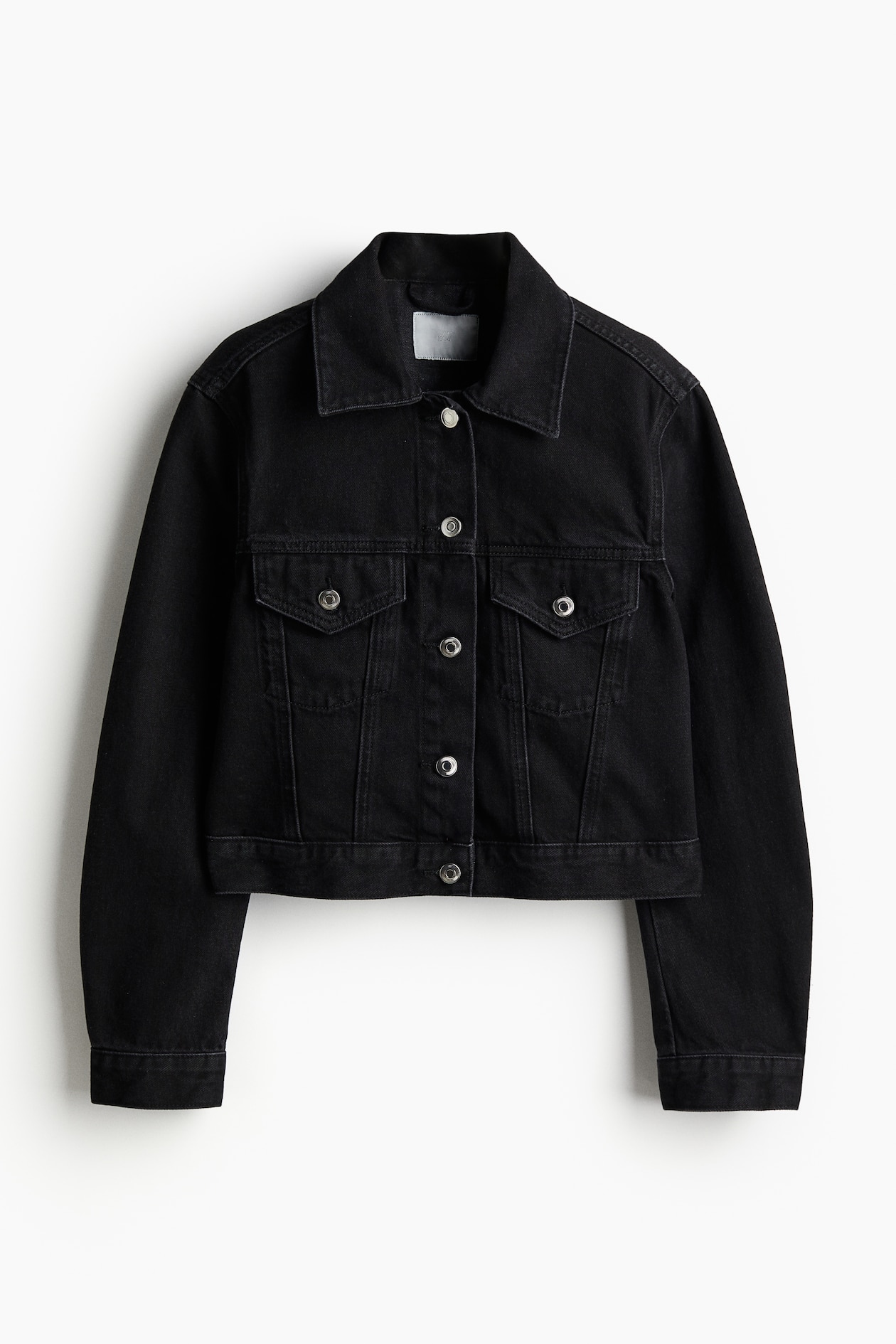 Denim jacket Black Ladies H&M