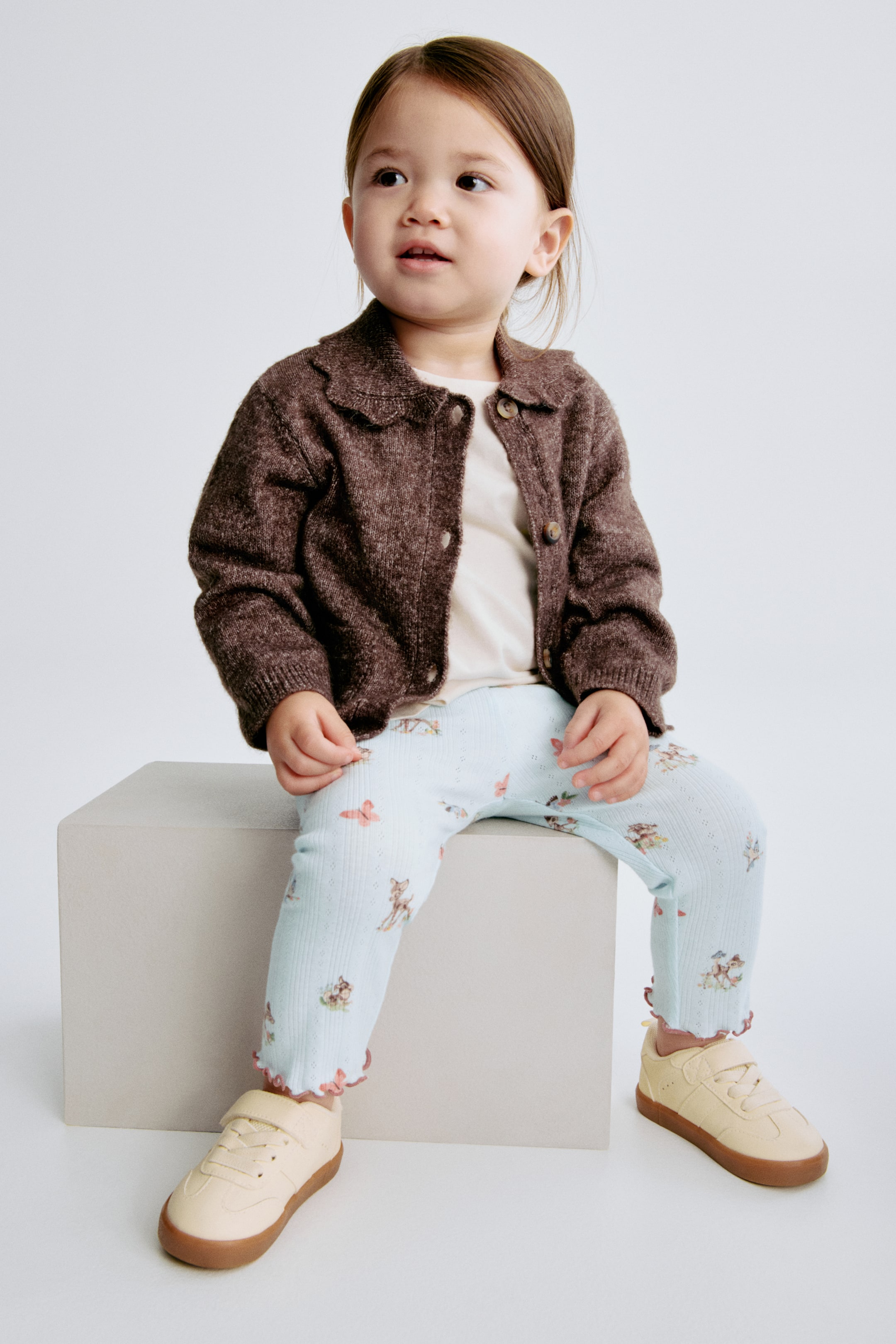 Legging imprimé en pointelle