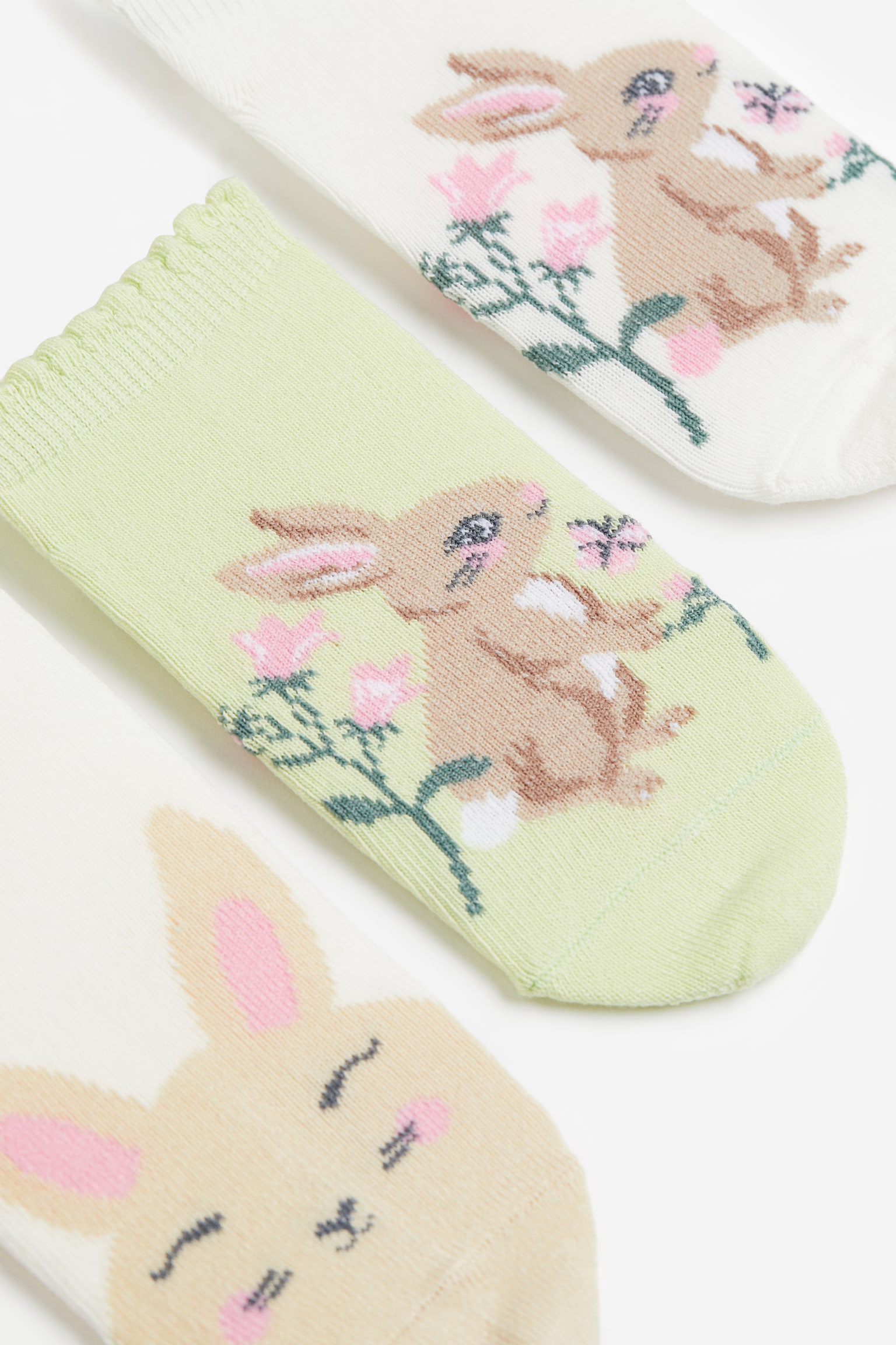 7-pack Sneaker Socks - Light pink/Bunny/Lilac/Unicorns - 1