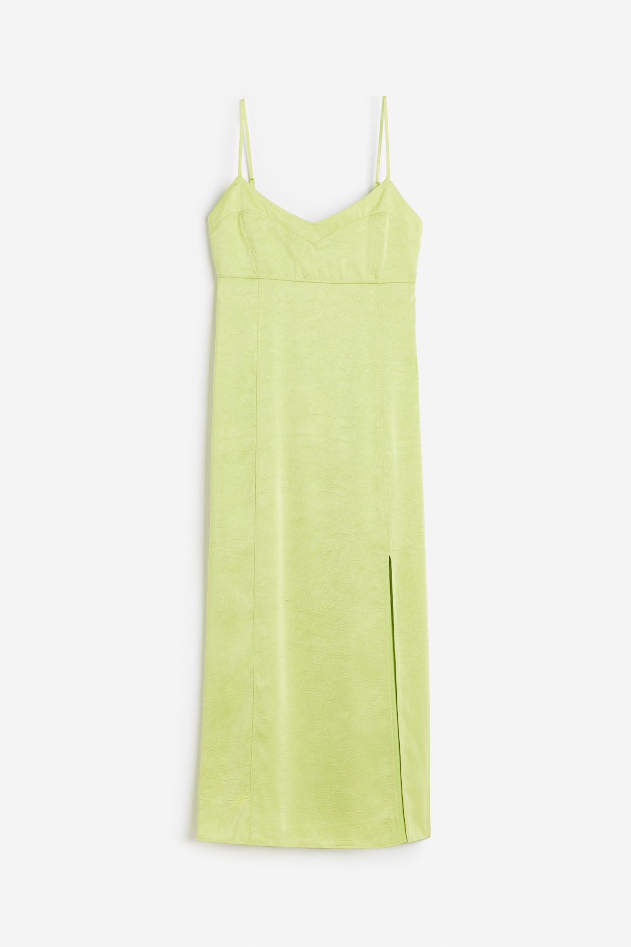 Women's Lime green Open-back dress | H&M