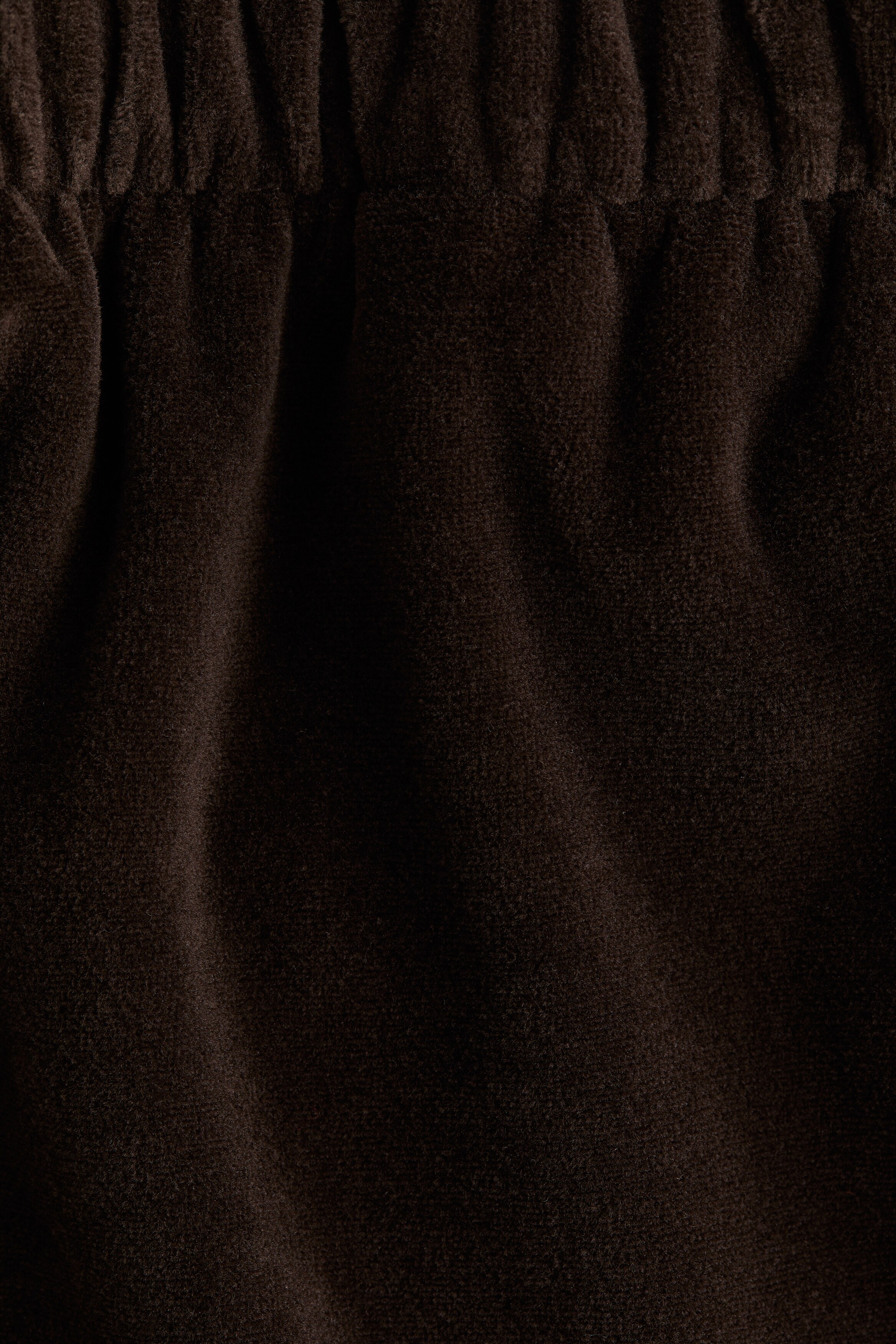 Velour pull-on trousers