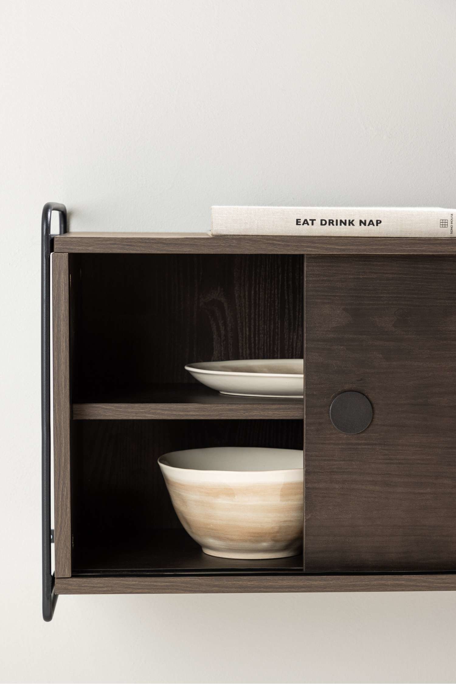 Paris Skab - Mdf, Mocca/Mdf, Hvidvask