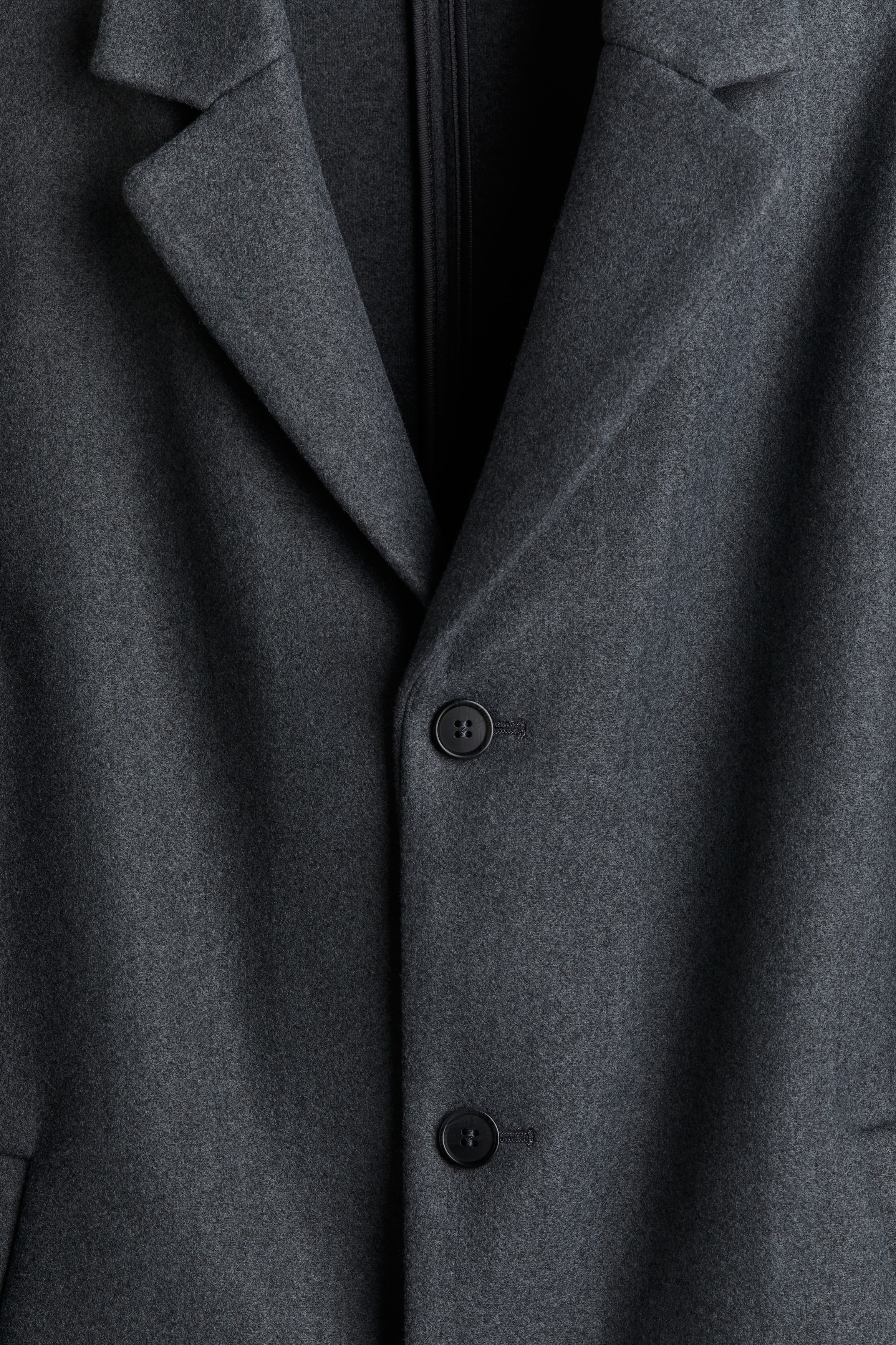 Men's Dark gray Slim Fit Wool-Blend Coat | H&M US