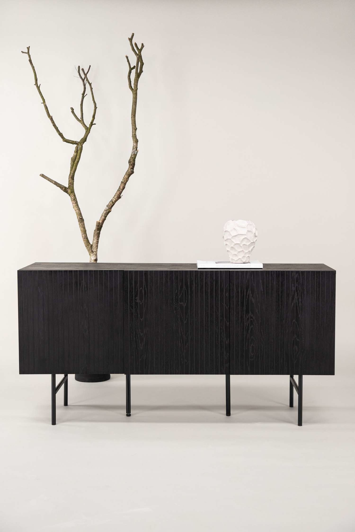 Björkön Cabinet - Le Noir, Mdf/Blanc, Mdf