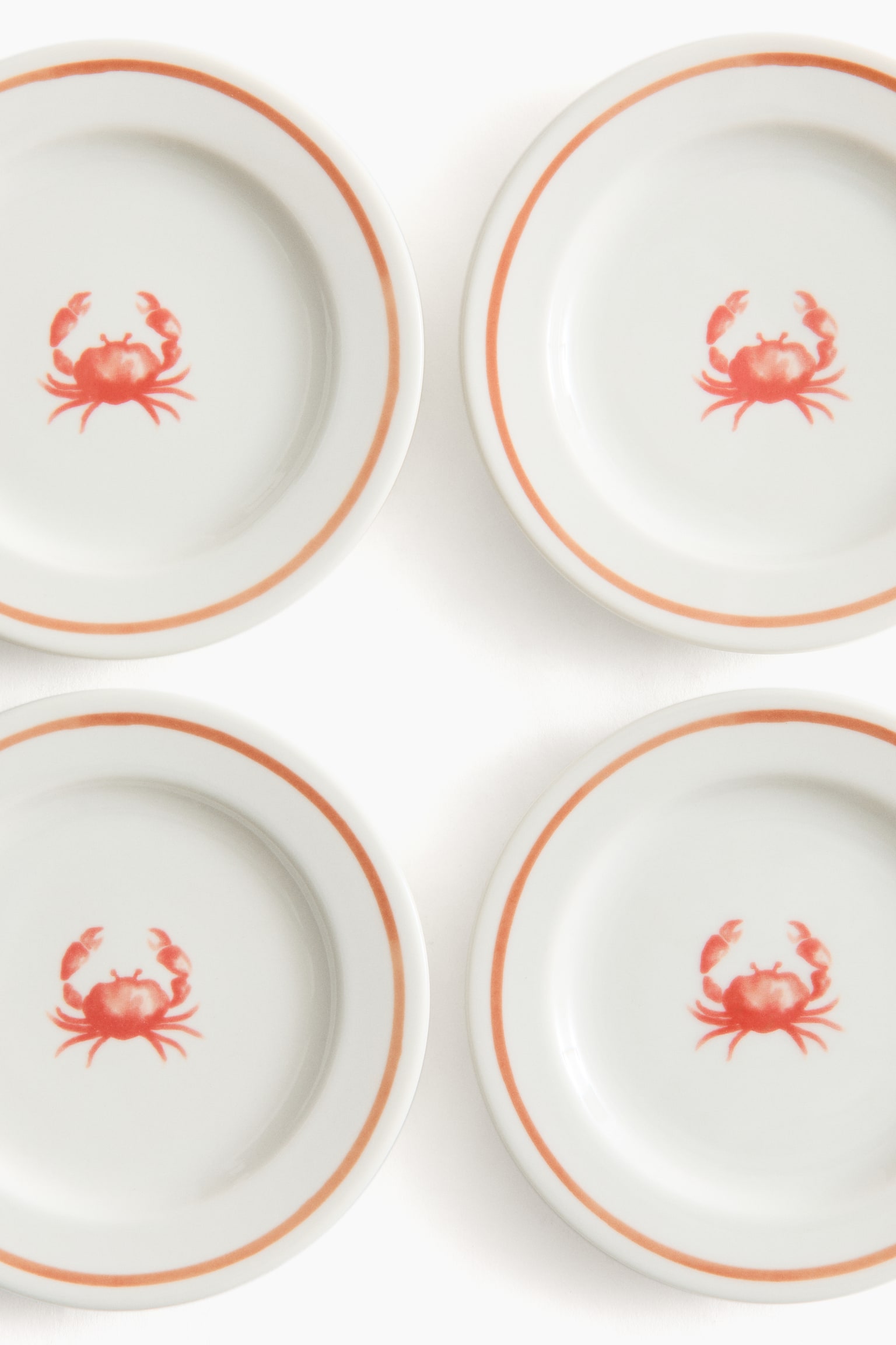 4-pack small porcelain plates - 2