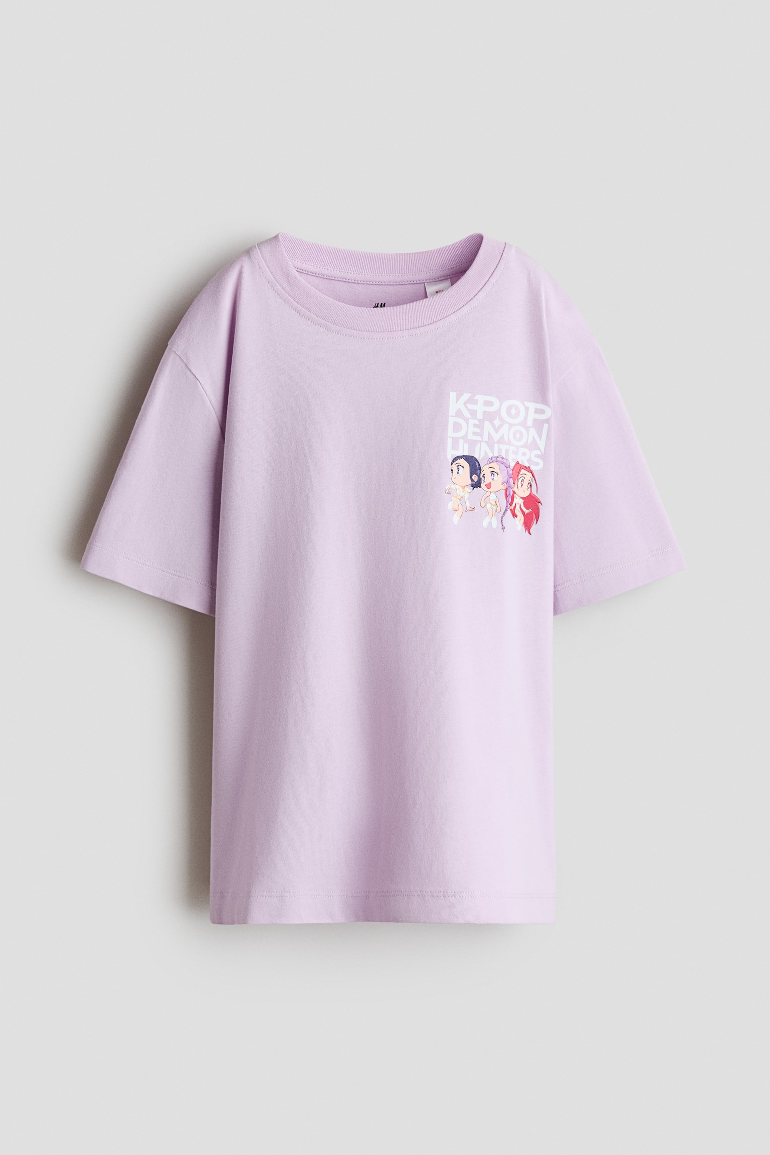 Printed cotton T-shirt - Lilac/KPop Demon Hunters/White/KPop Demon Hunters/Pink/KPop Demon Hunters