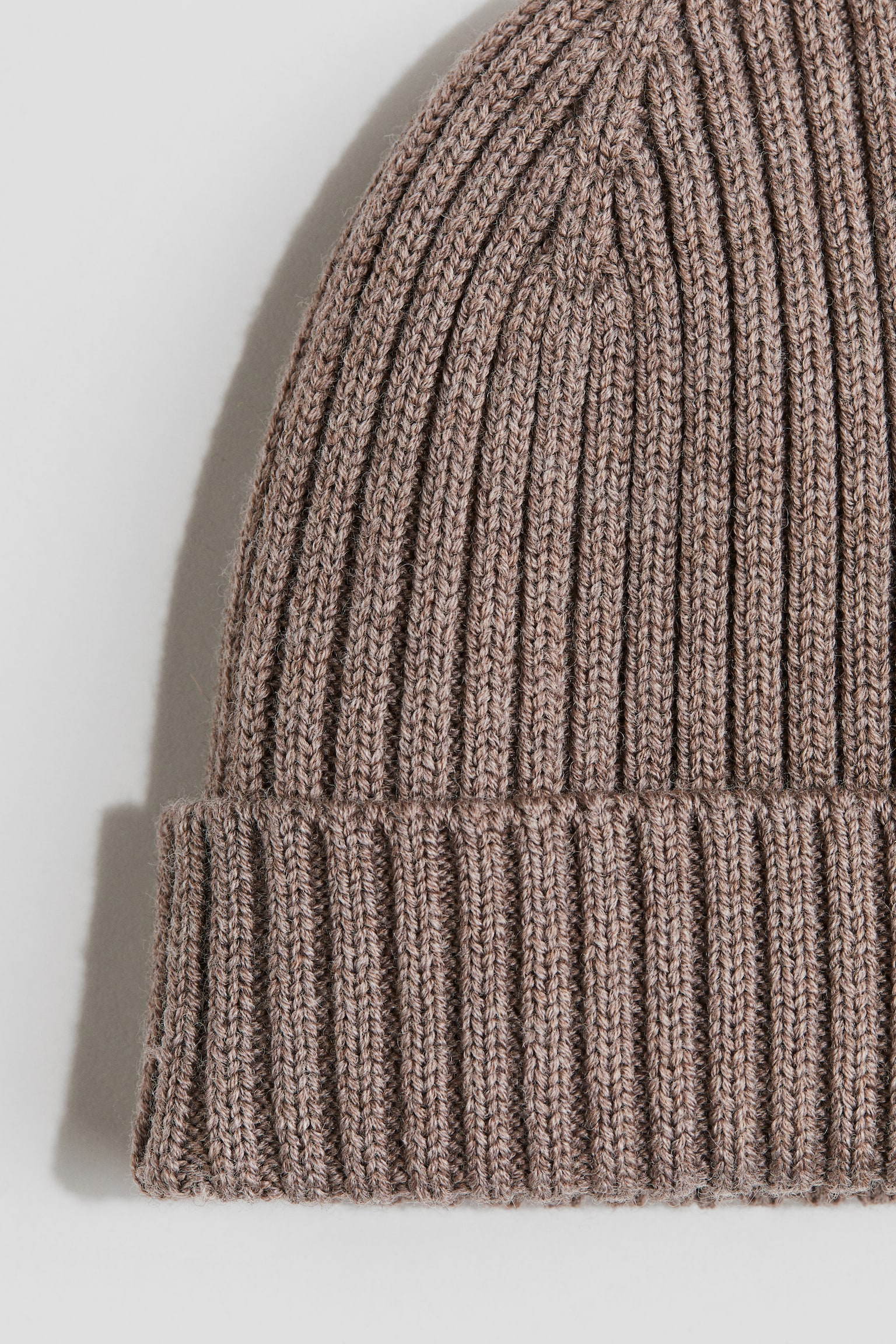 Wool-knit beanie - Brown/Light beige/Beige - 2