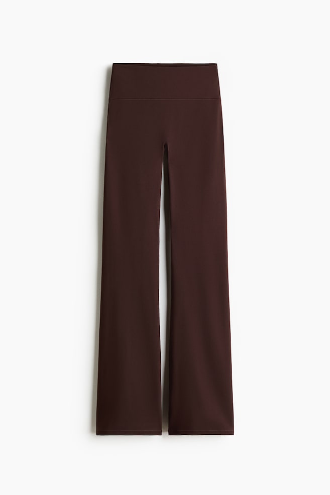 Flared yogalegging met SoftMove™ - Warmbruin/Dusty violet/Chocomokka/Zwart/Lila/Pruimenpaars/Olijfgroen/Pastelroze/Chocopruimenpaars/Marineblauw/Bessenkleur - 1