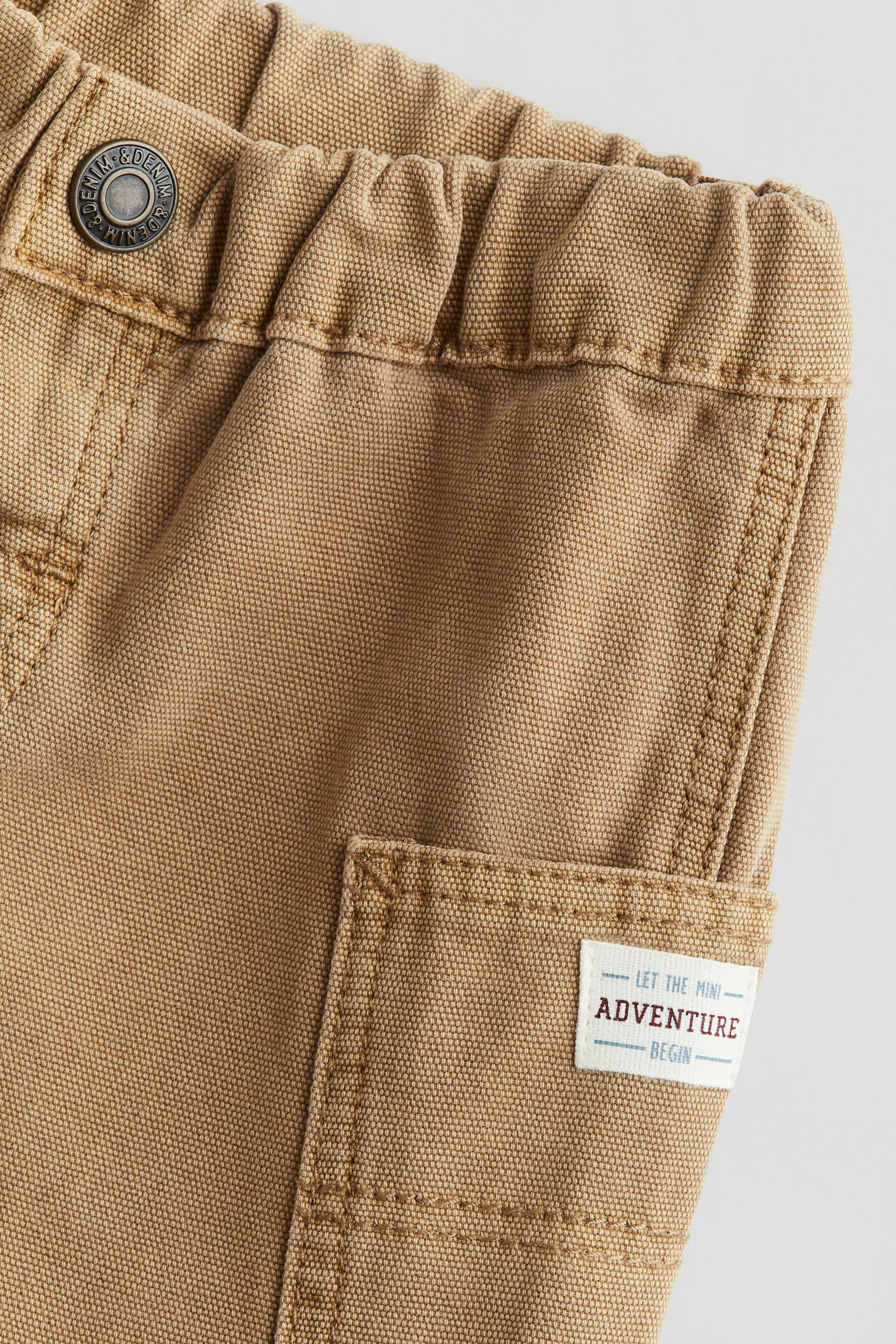 Cotton canvas shorts - Beige - 2