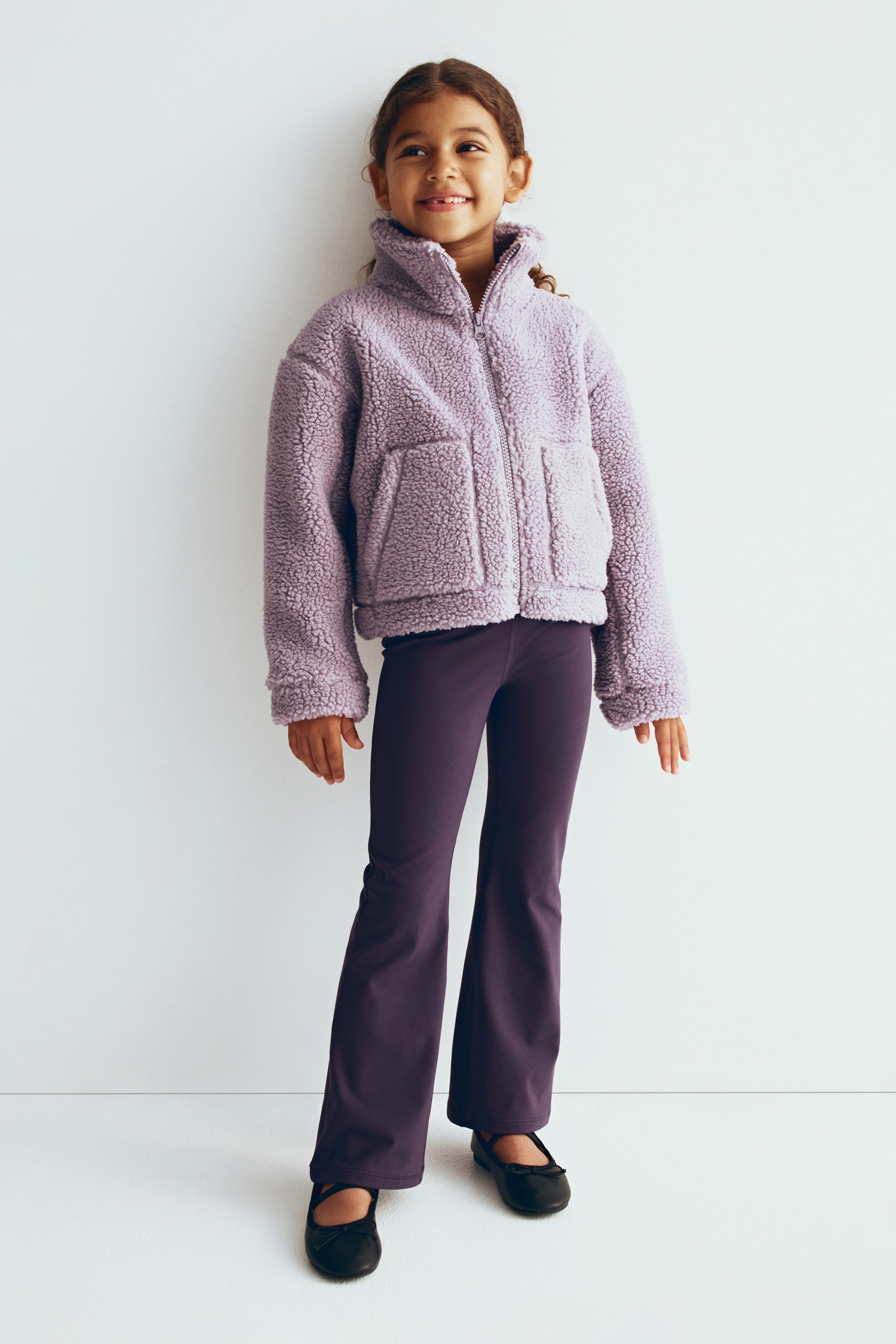 Büyük resmi görüntüle: Pelüş Spor Ceketi - Tozlu lila - ÇOCUK | H&M TR 1