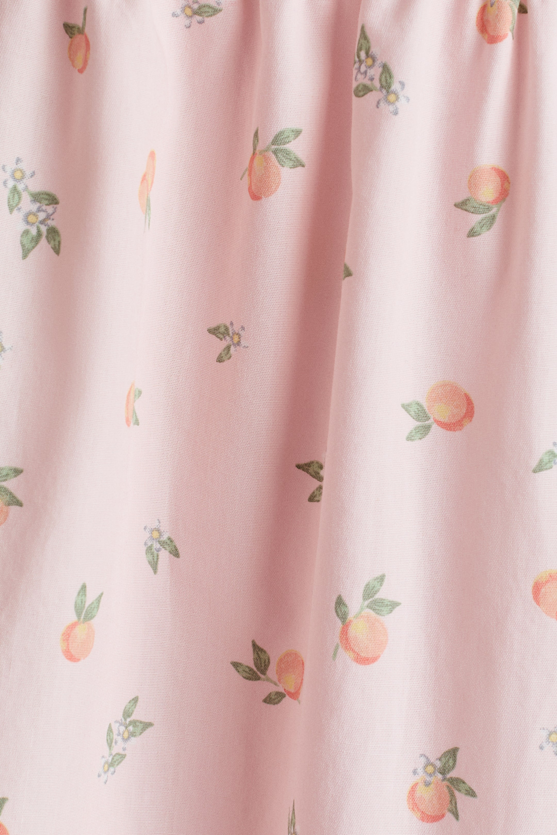 Puff-Sleeved Cotton Dress