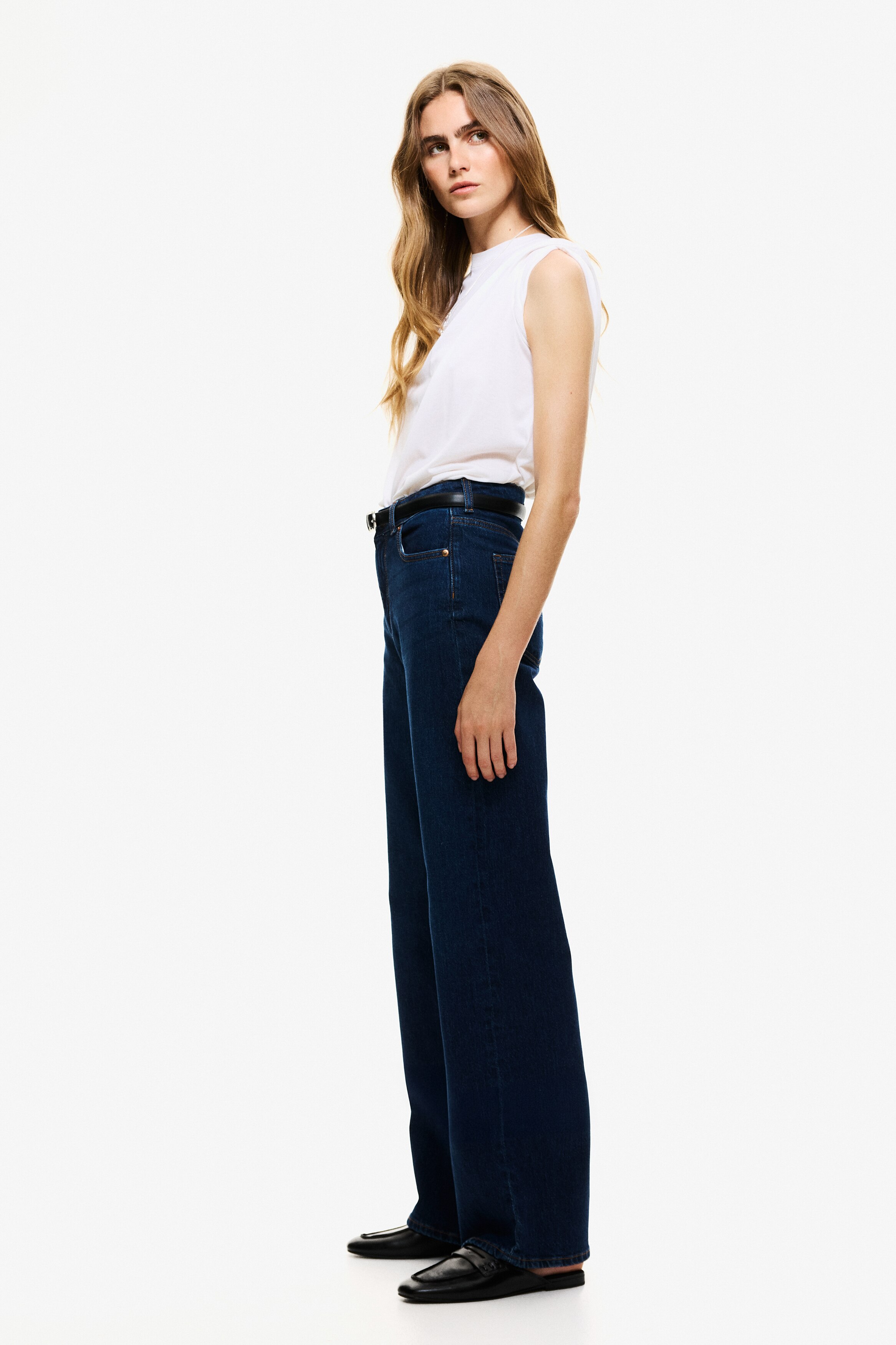 Wide High Jeans