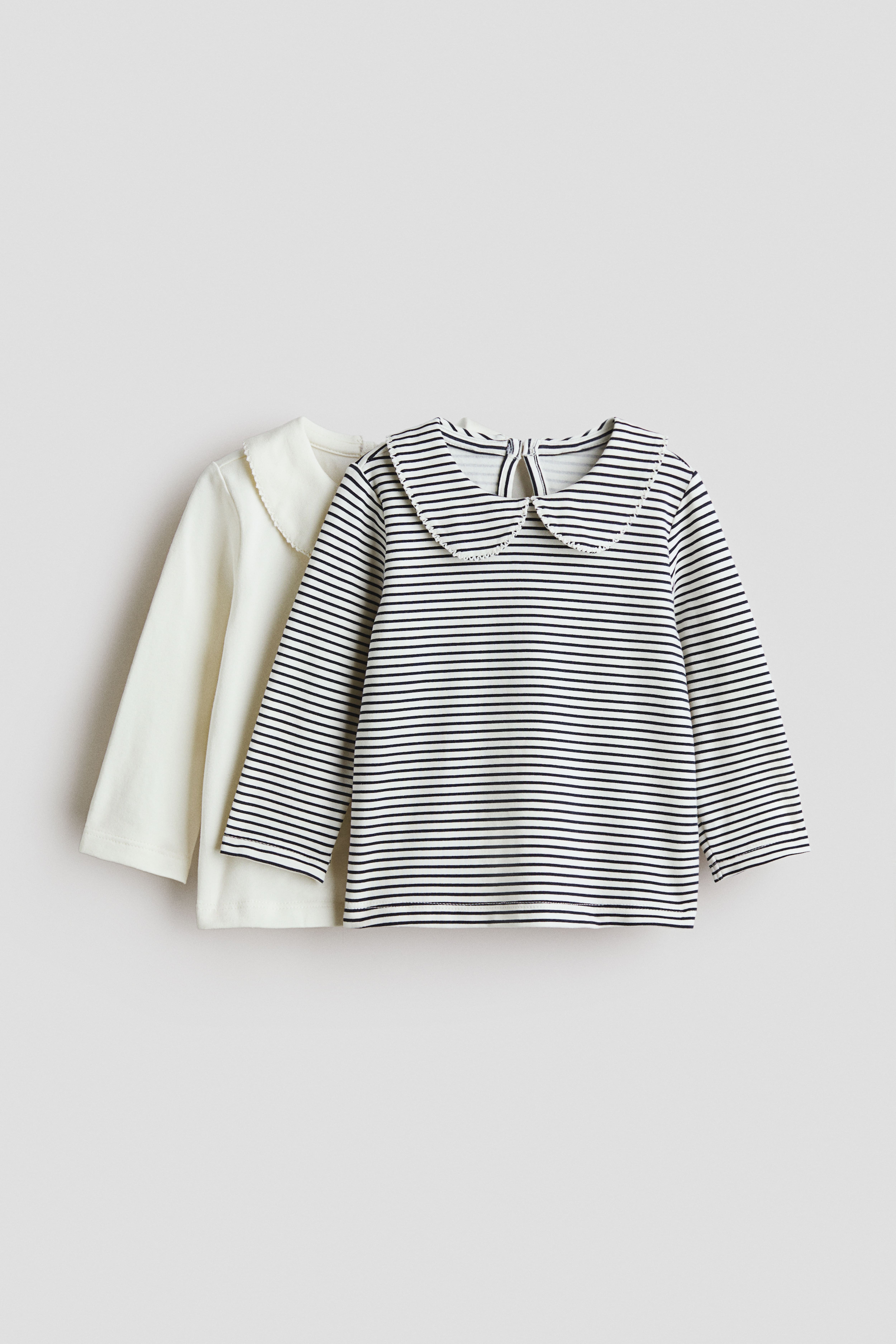 2-Pack Cotton Tops with Collar
