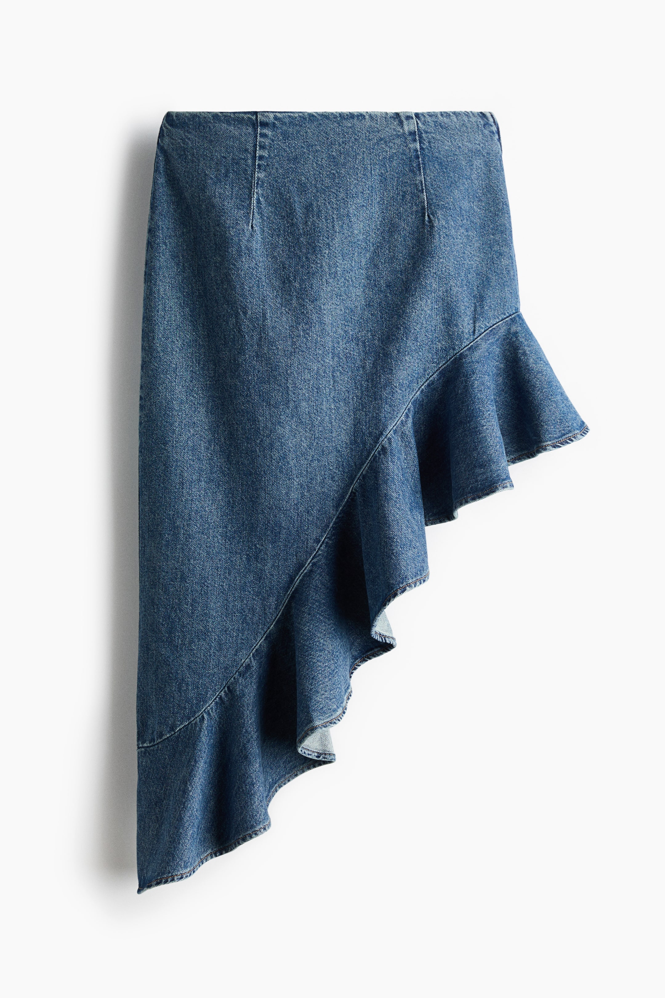 View larger image: Asymmetric Denim Skirt - Denim blue - Ladies | H&M CA 1
