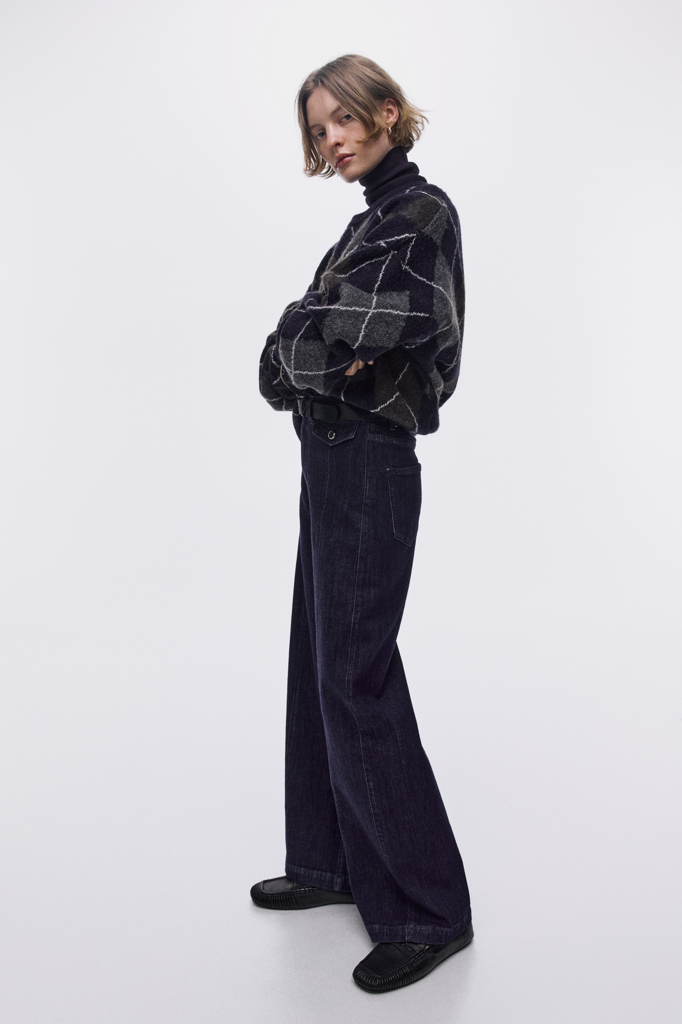 Wide High Jeans