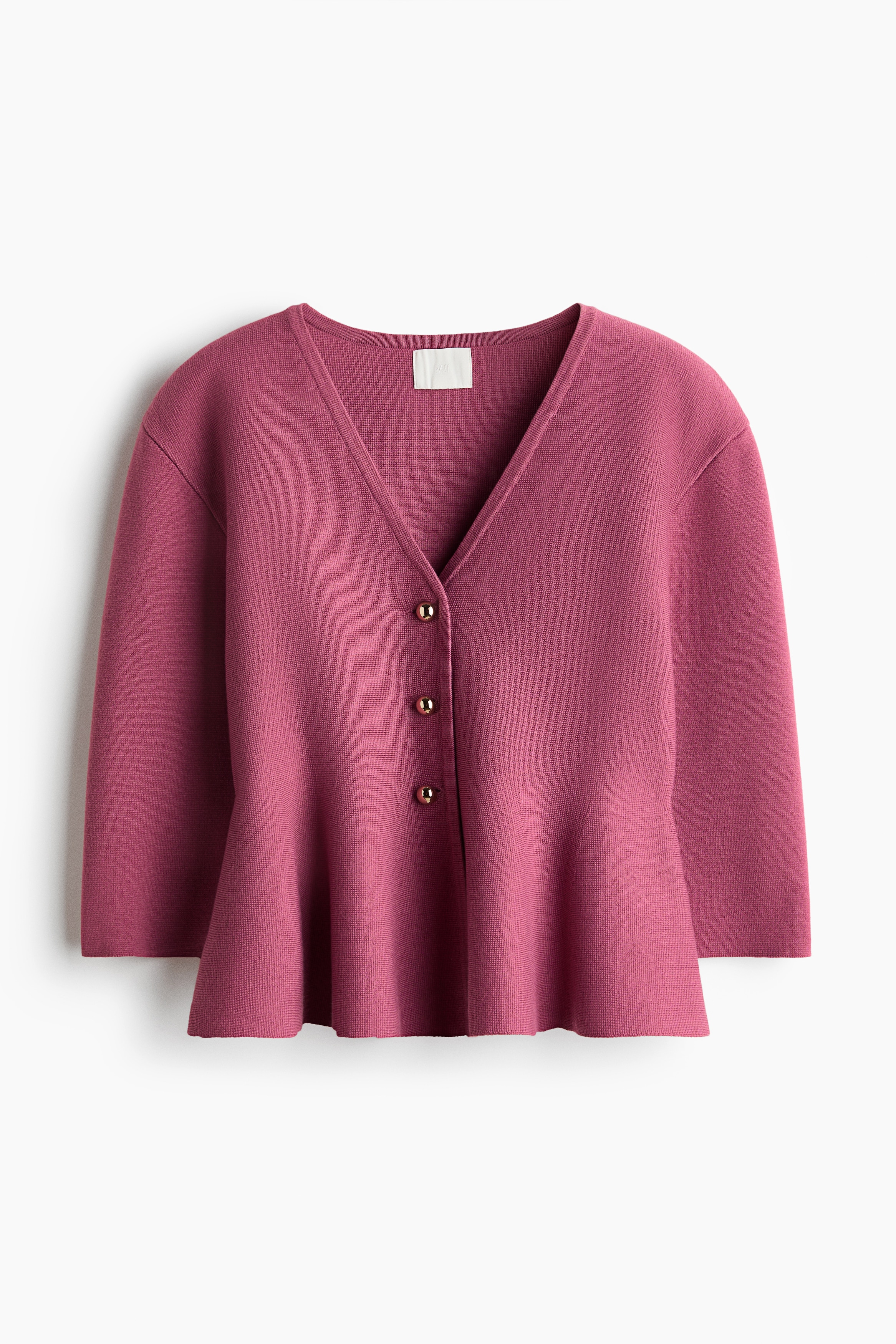 Peplum cardigan