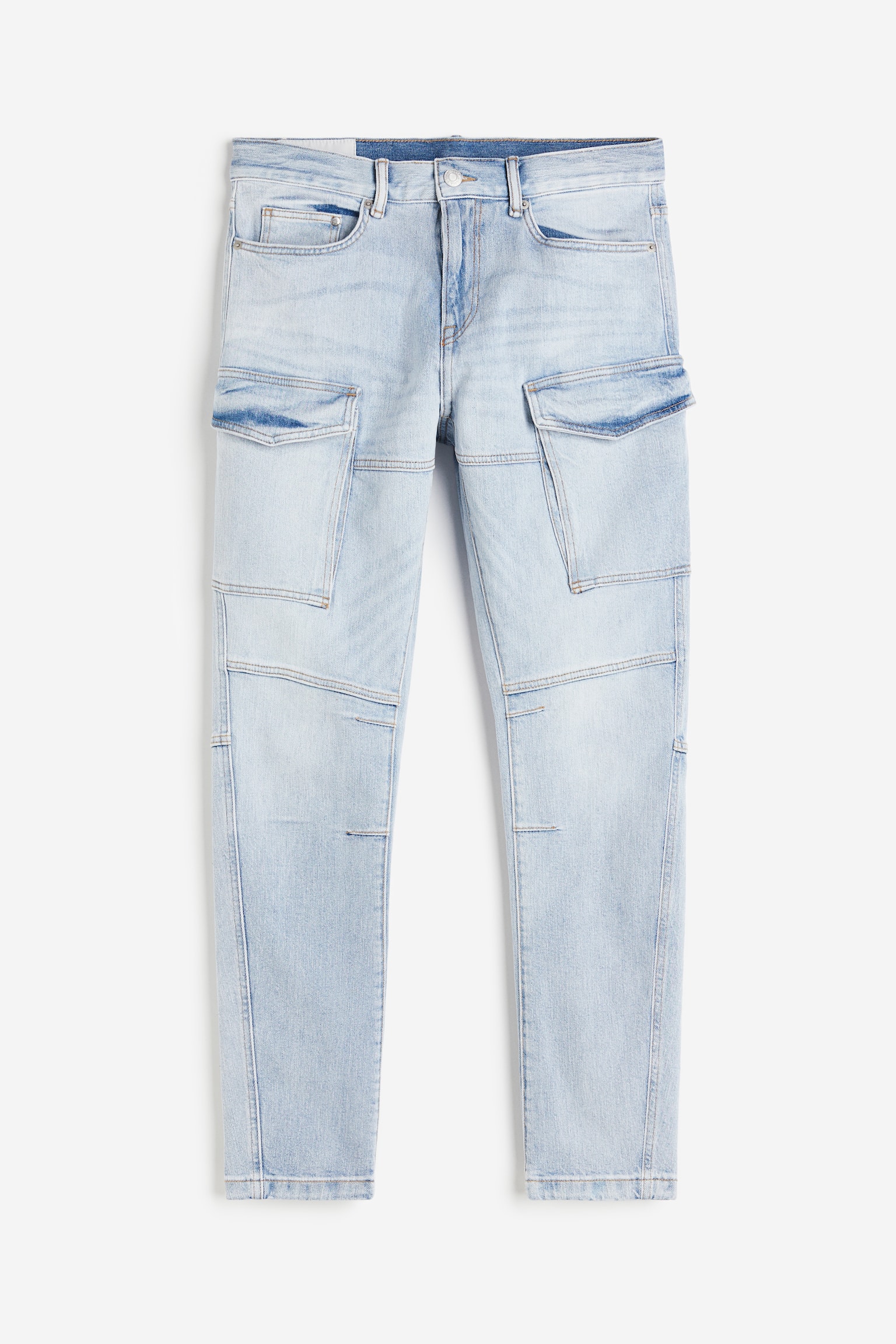 Slim Cargo Jeans - Light denim blue/Denim black/Denim blue/Denim black/Denim grey - 2