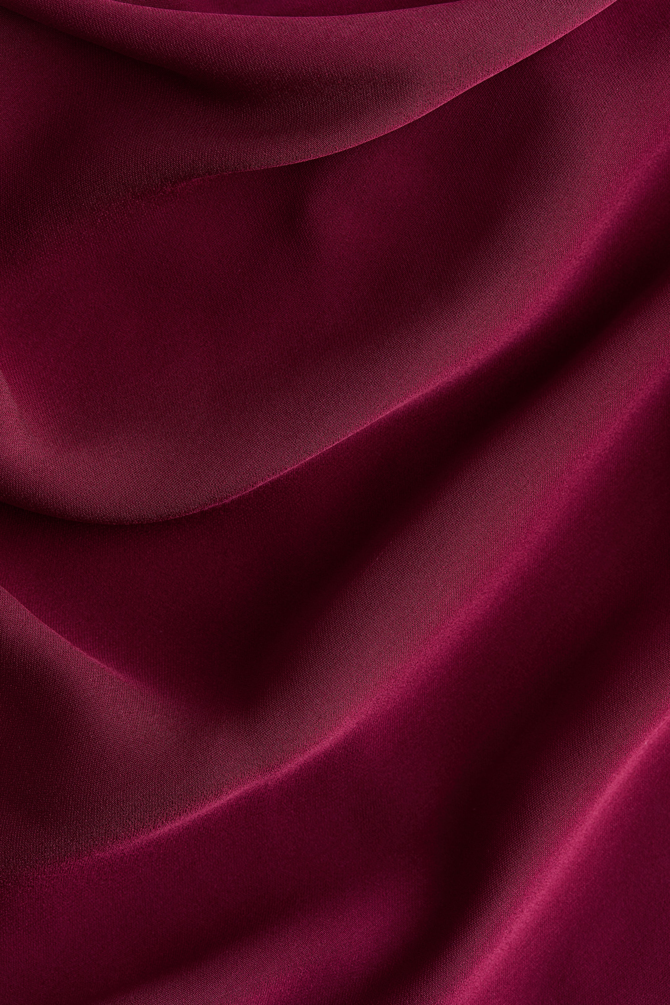 Draped Cap-Sleeved Dress