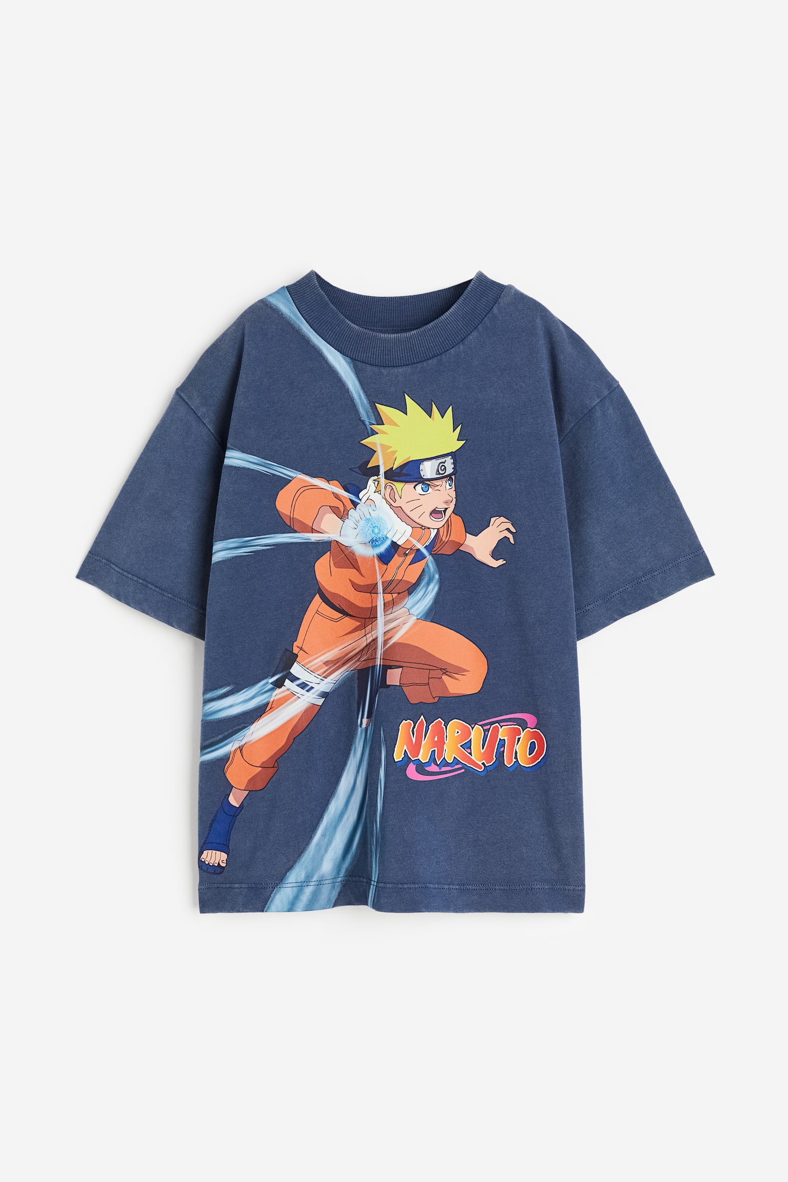 Oversized printed T-shirt - Dark blue/Naruto - 1