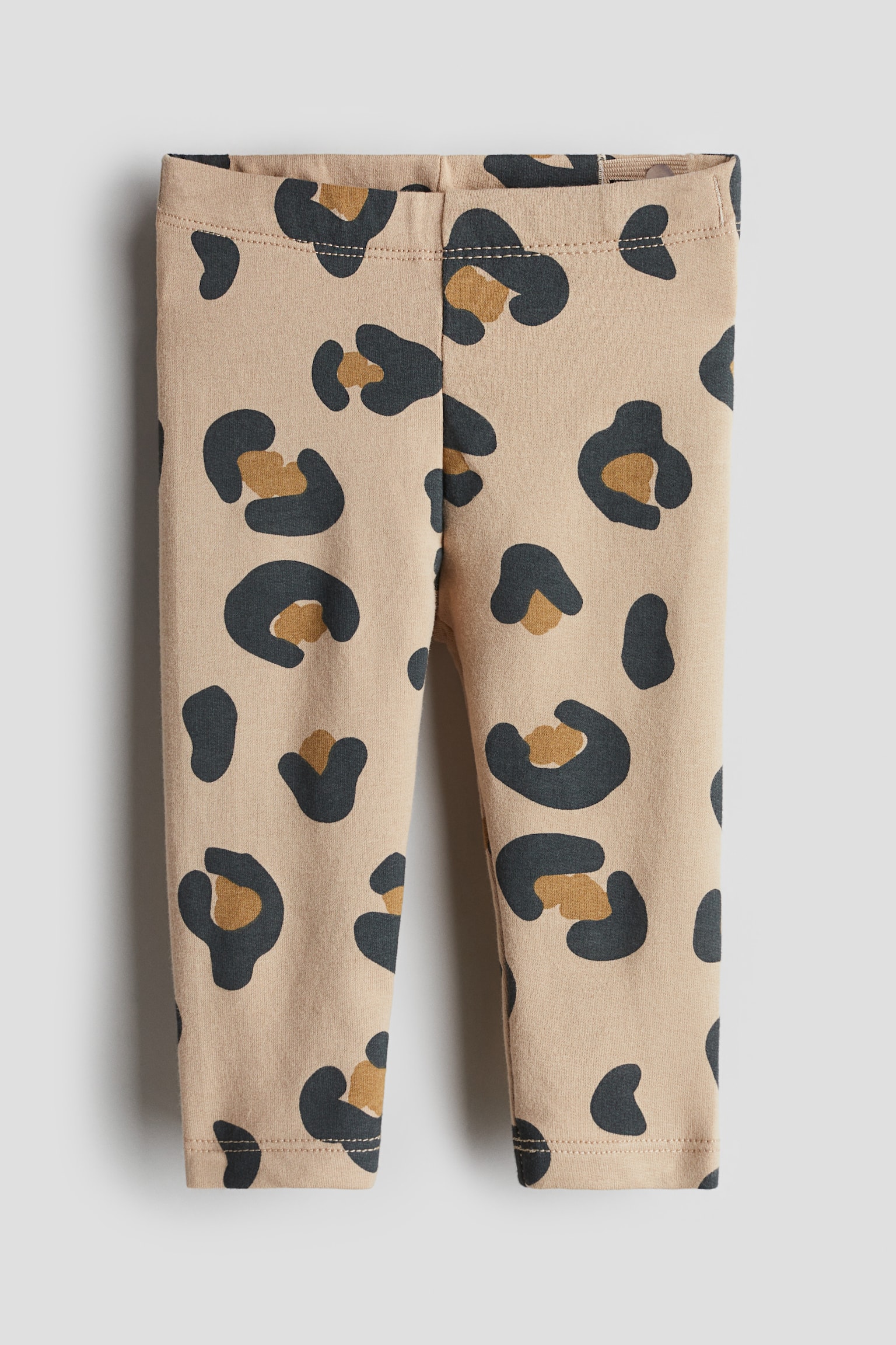 Cotton leggings - Beige/Leopard-print/Light pink/Floral/Light pink/Hearts/Cream/Floral/Light grey marl/Cats/Dark grey/Floral/White/Cherries/Pink/Cats/White/Bows - 1