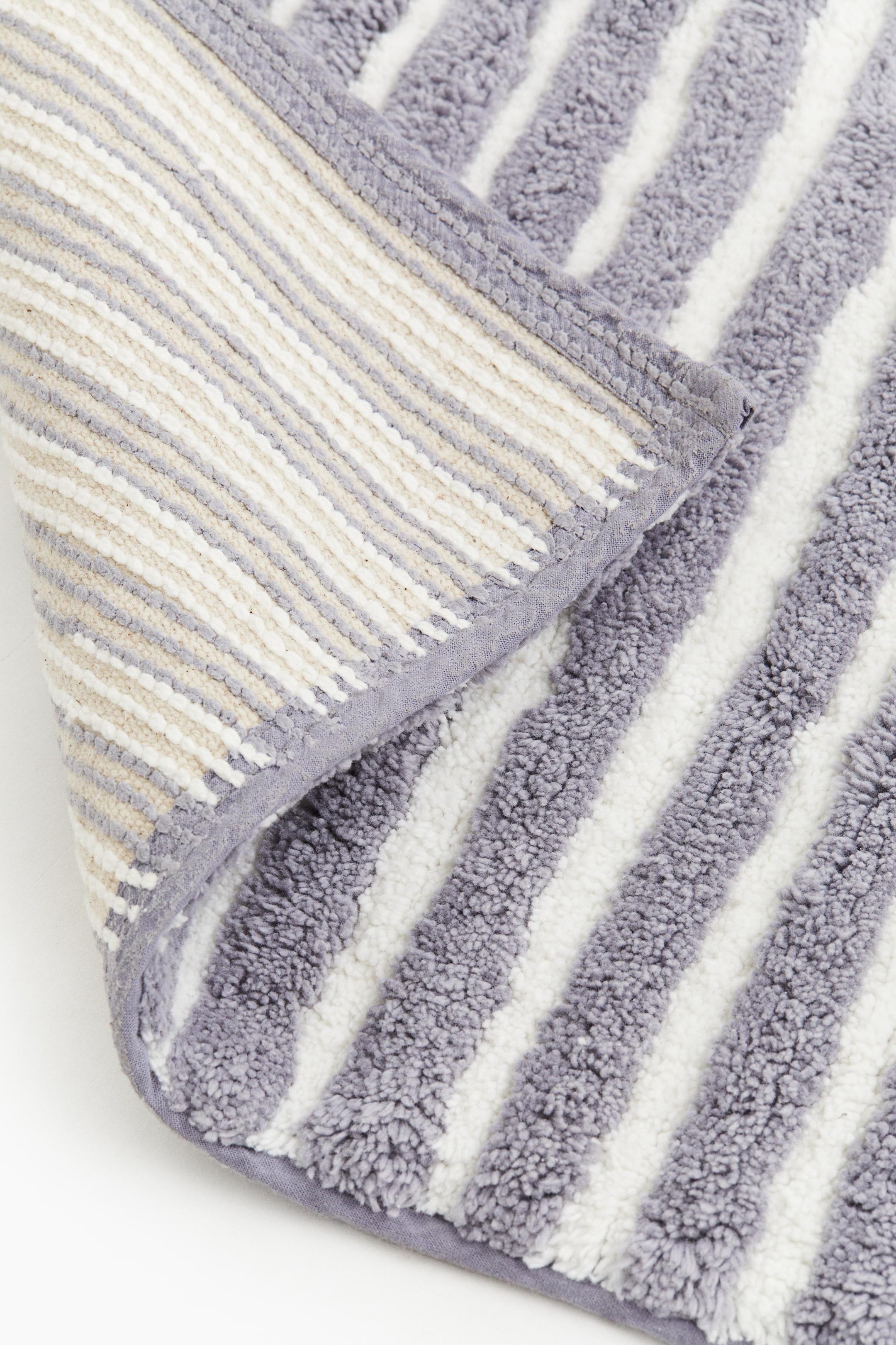 Tufted Cotton Bath Mat - Gray/striped - Home All | H&M CA