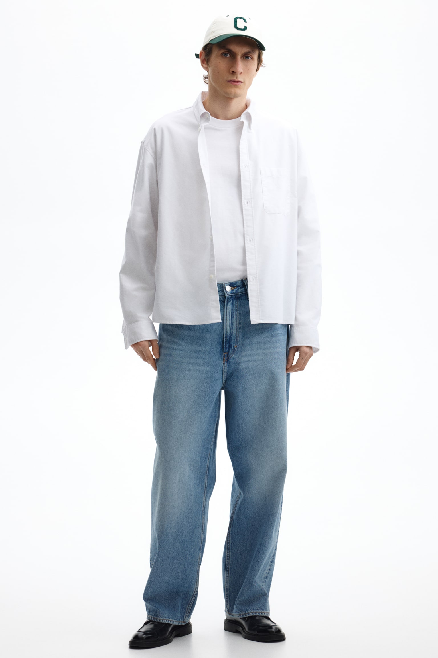 Chemise Oxford Relaxed Fit - Blanc/Bleu foncé/Vert/rayé/Rouge - 7