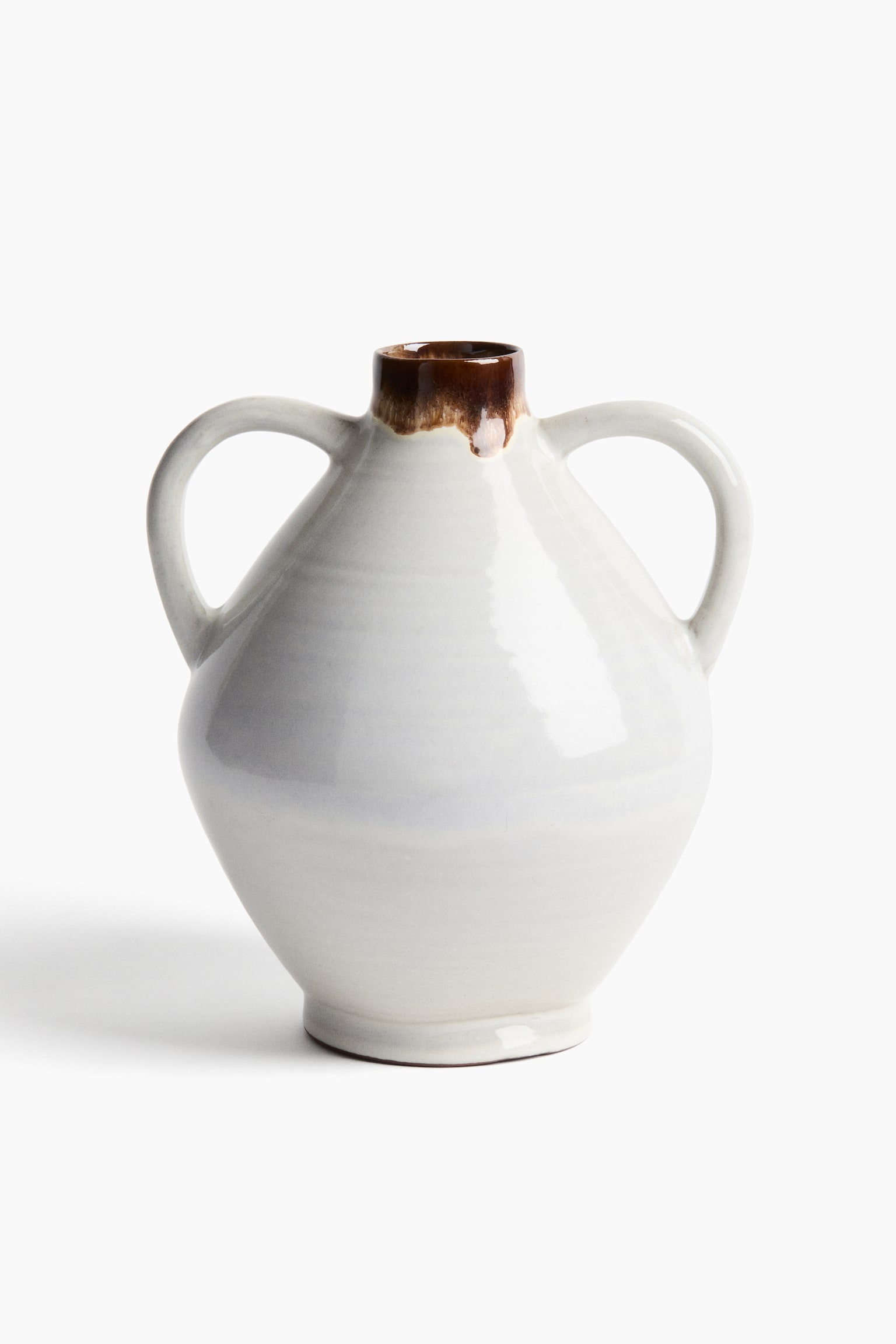 Terracotta vase - White - 1