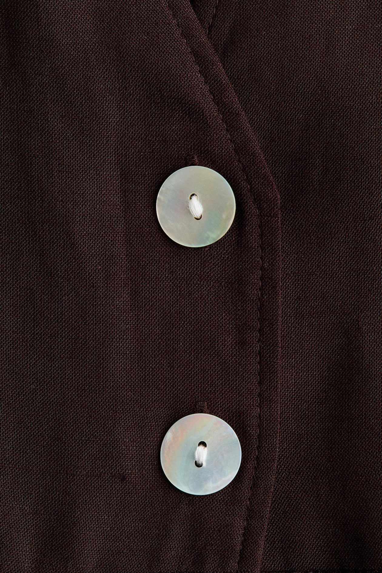 Linen-Blend Peplum Top - image 4