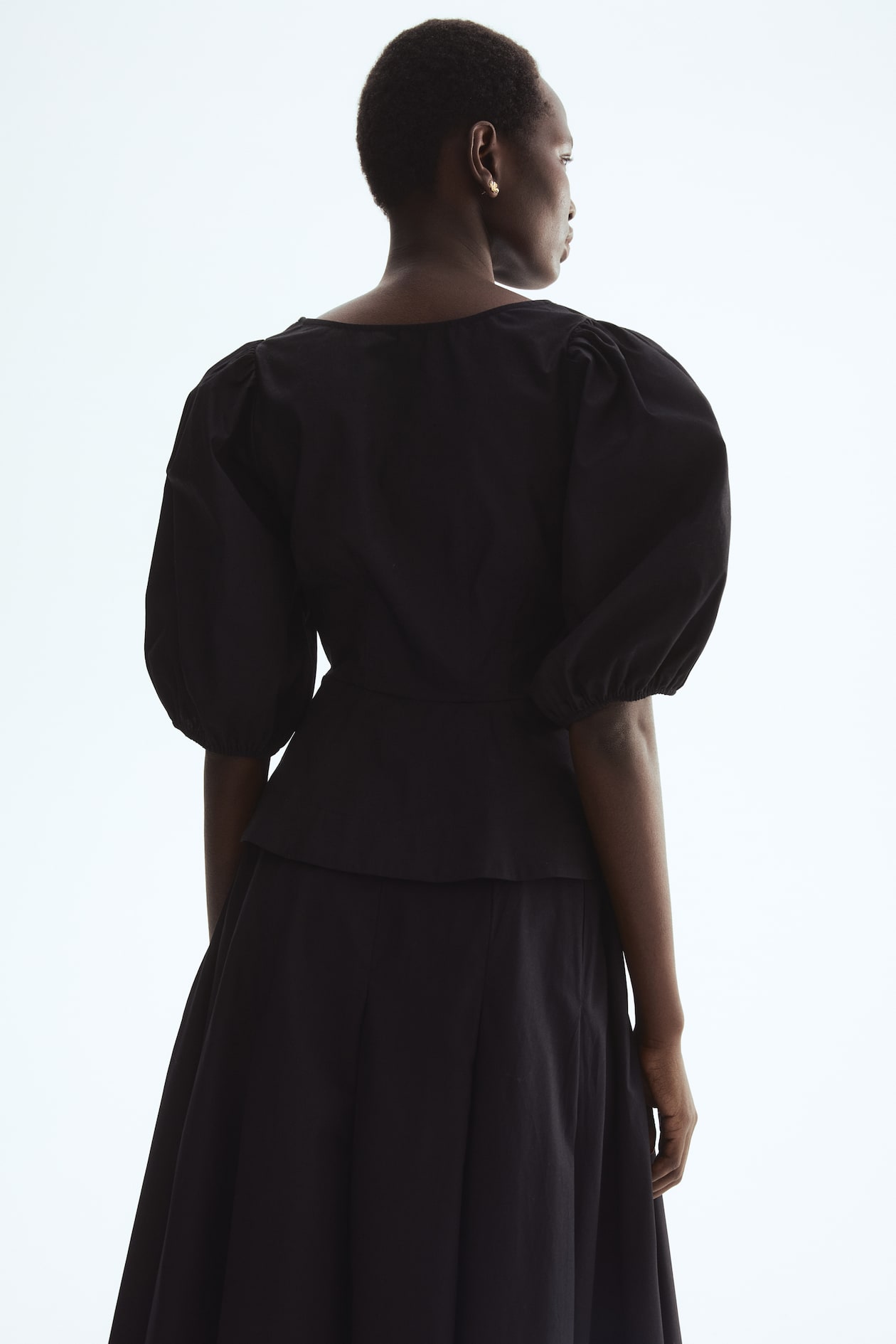 Cotton Peplum Blouse - image 3