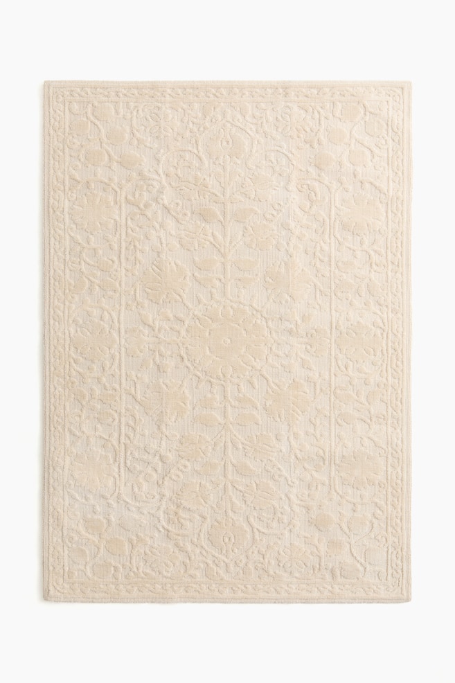 Patterned rug - Beige - 1