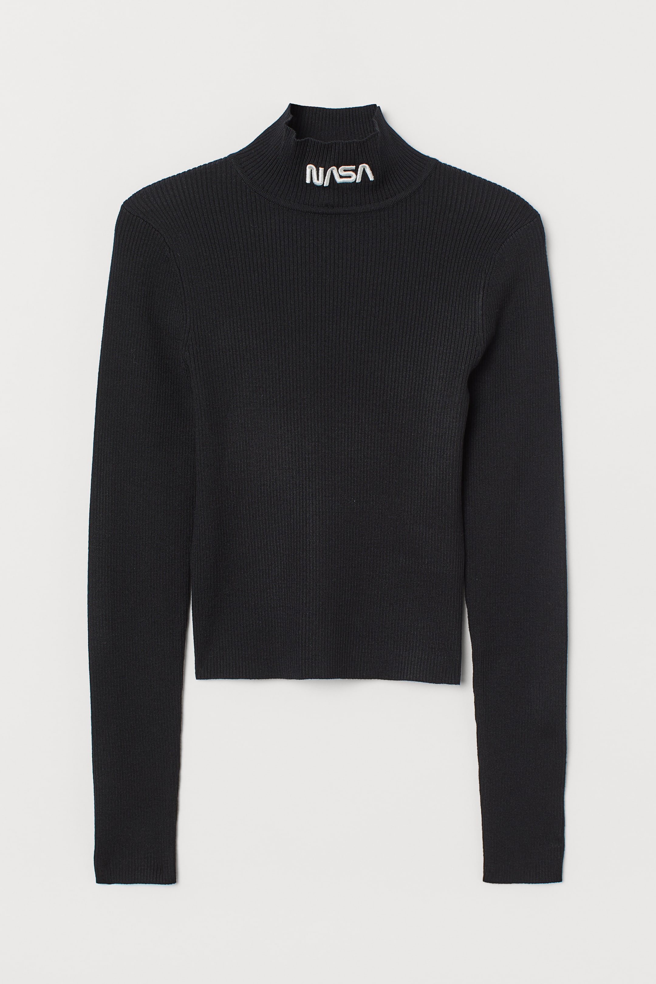 Visa större bild: Figurnära polotröja - Svart/NASA - DAM | H&M SE 1
