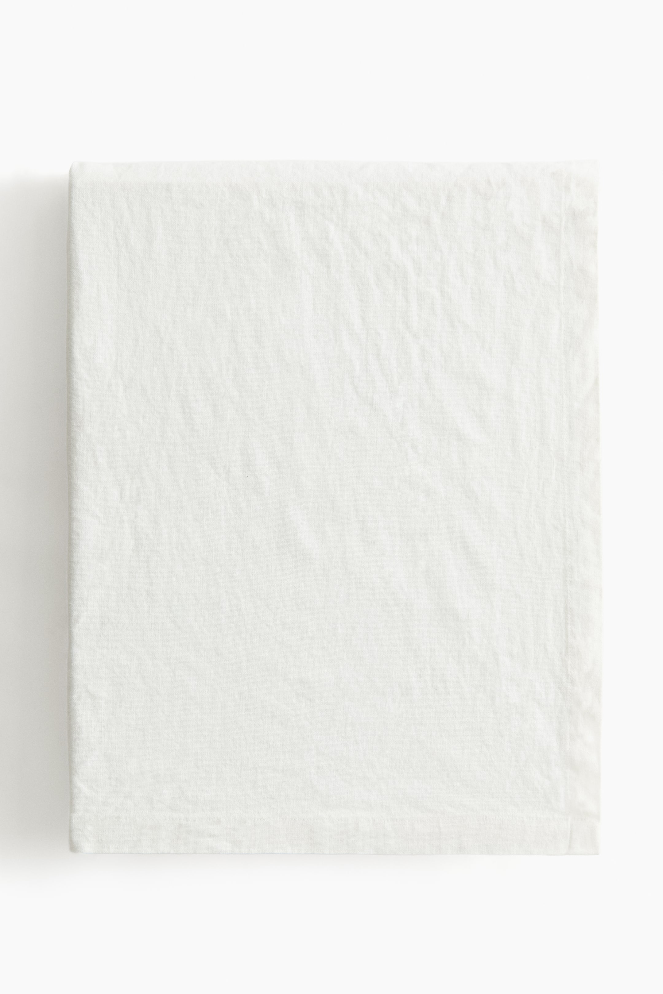 拡大画像を表示: Linen-blend tablecloth - ホワイト - Home All | H&M JP 1