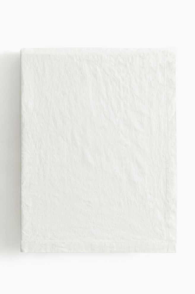 Linen-blend tablecloth - White/Mole/Dusty blue/Beige - 1
