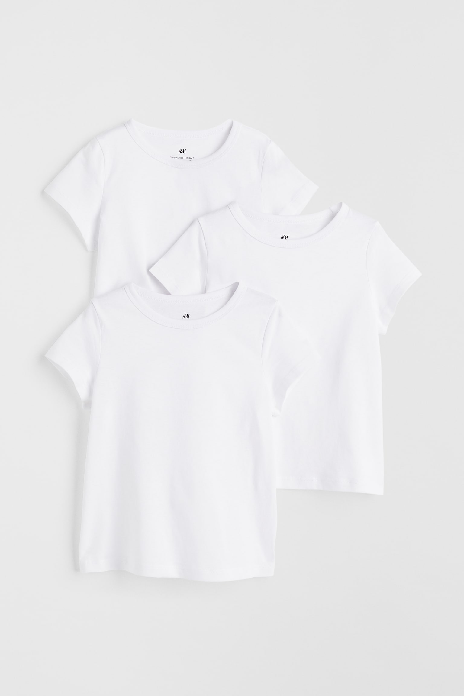 3-pack T-shirts - White - 1