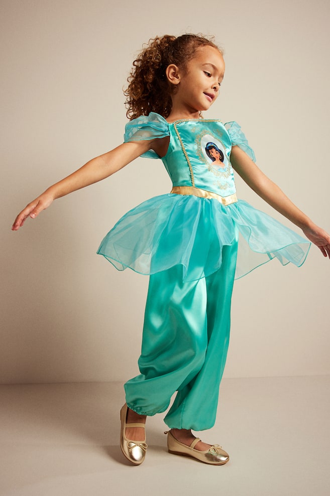 Printed fancy dress costume - Turquoise/Princess Jasmine - 1