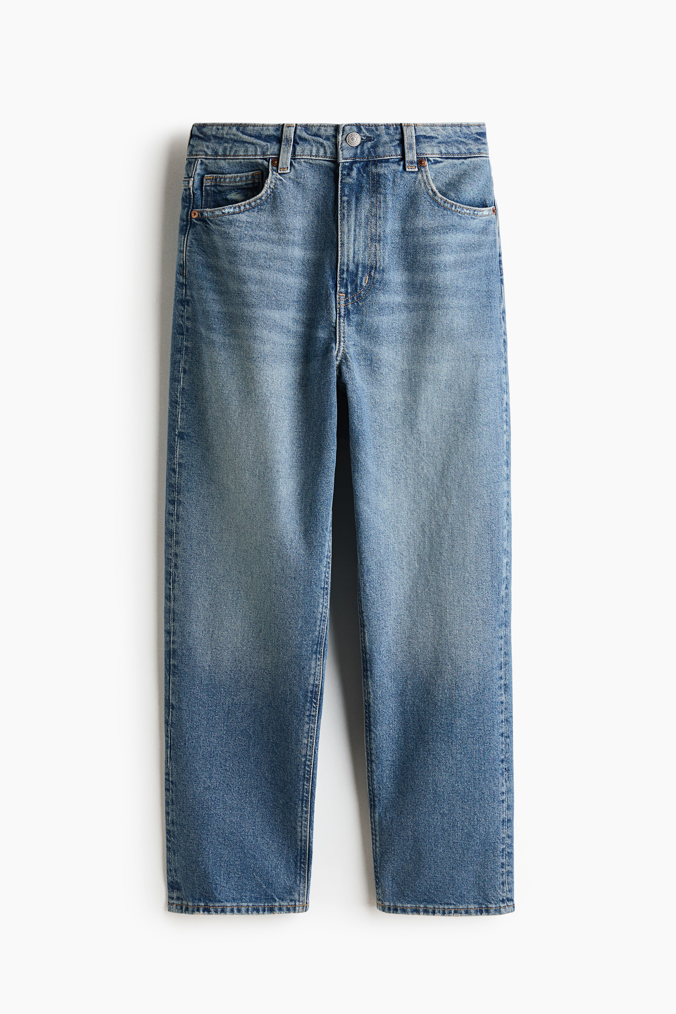 Mom Slim Fit High Waist Ankle Jeans - Azul denim/Marrón empolvado oscuro/Azul denim claro/Azul denim oscuro/Azul denim claro/Azul denim oscuro/Azul denim/Blanco/Azul denim/Azul denim oscuro/Gris denim oscuro