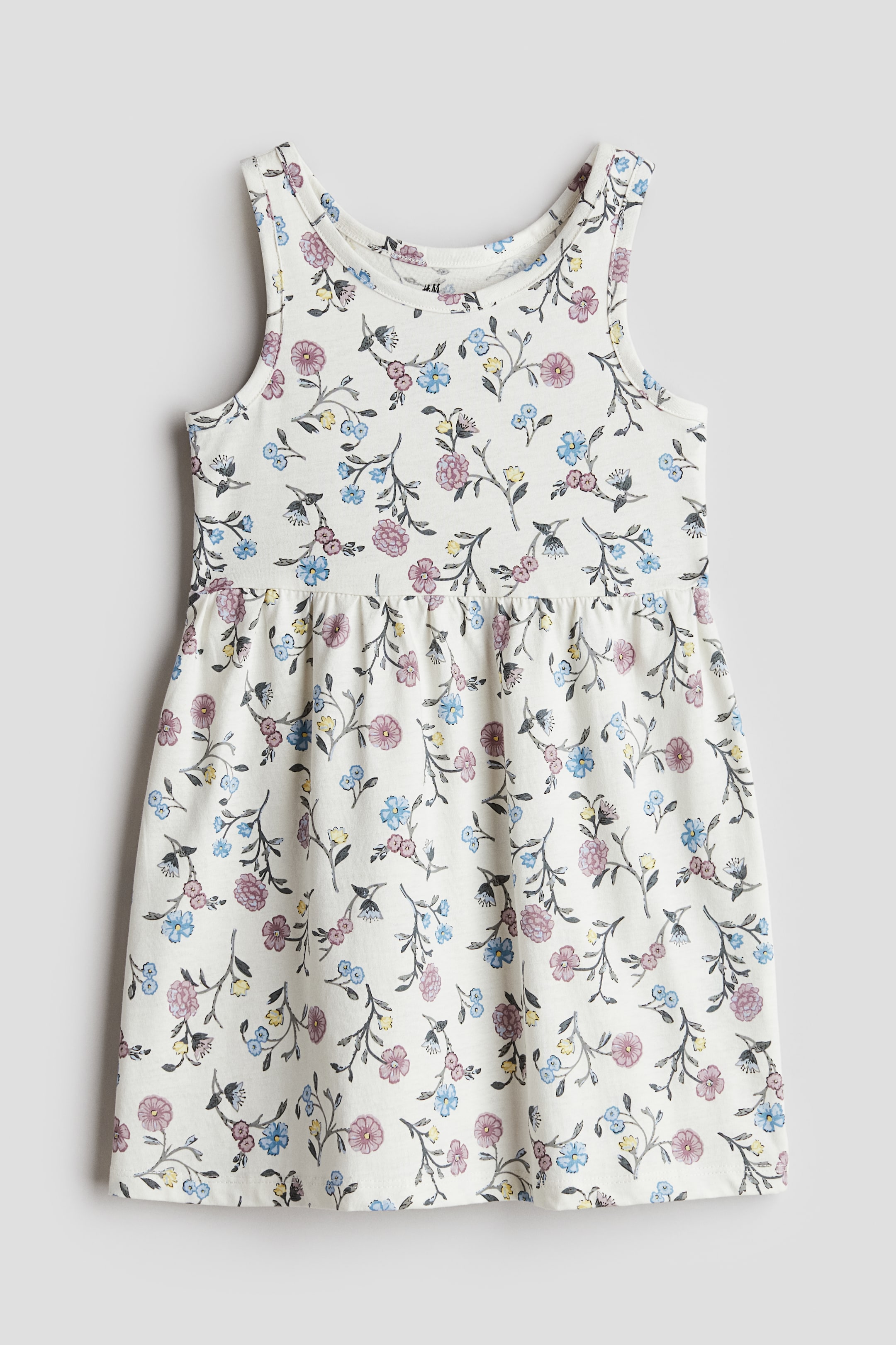 Girls - Light Pink/Hearts Patterned Jersey Dress - Size: 2T (1 -2Y) - H&M