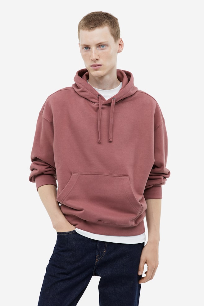Oversized Fit Cotton hoodie - Old pink/Light grey marl/Black/Grey/dc/dc/dc/dc/dc/dc/dc/dc/dc - 1