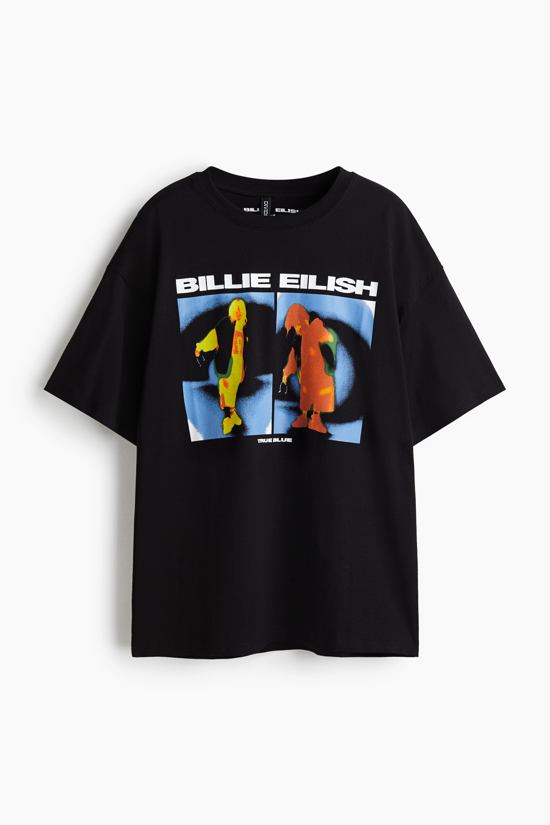 View larger image: Oversized Printed T-Shirt - Black/Billie Eilish - Ladies | H&M CA 1
