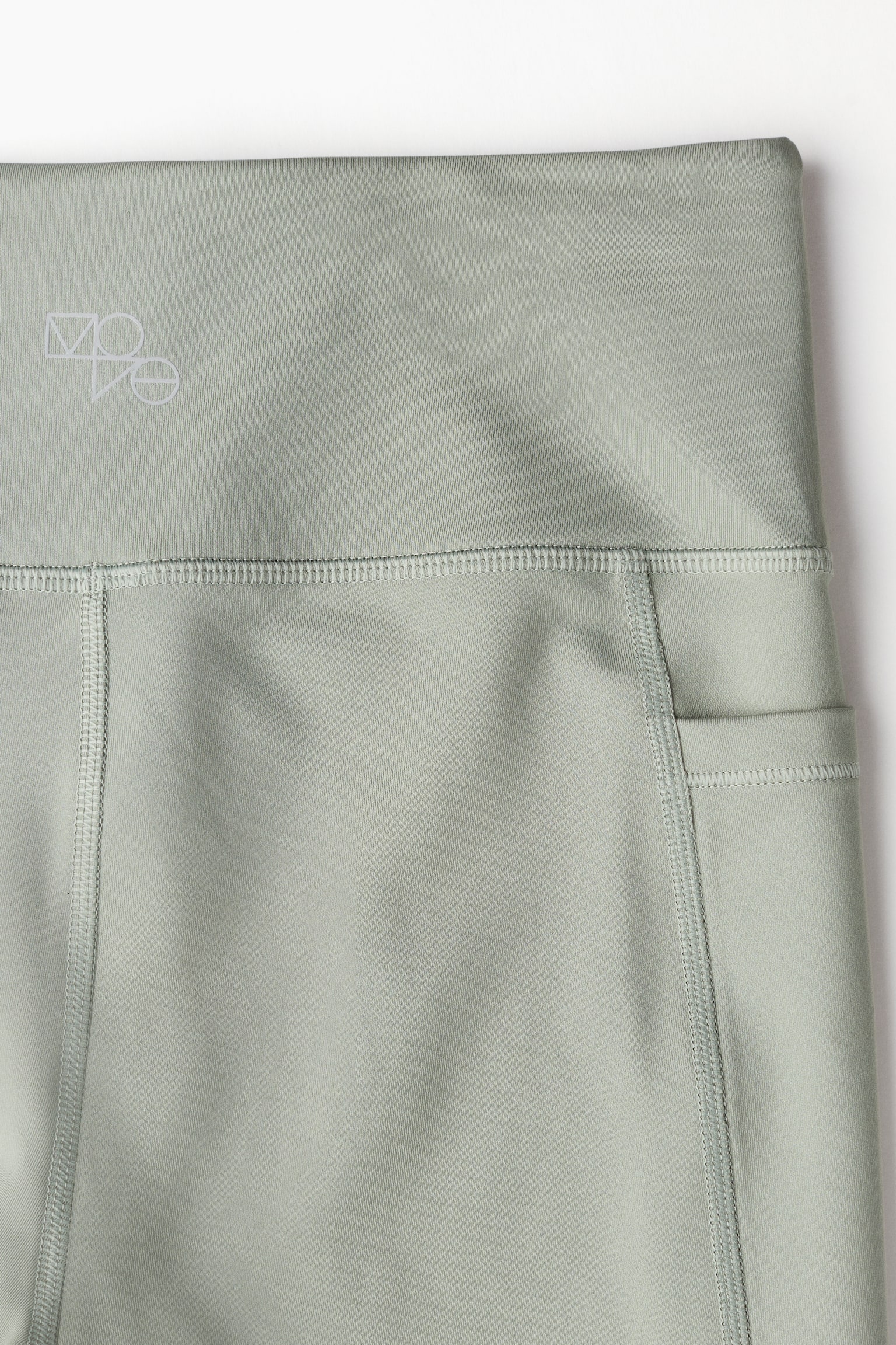 Pocket-detail sports cycling shorts in DryMove™ - Light khaki green/Grey/Black/Steel blue - 3