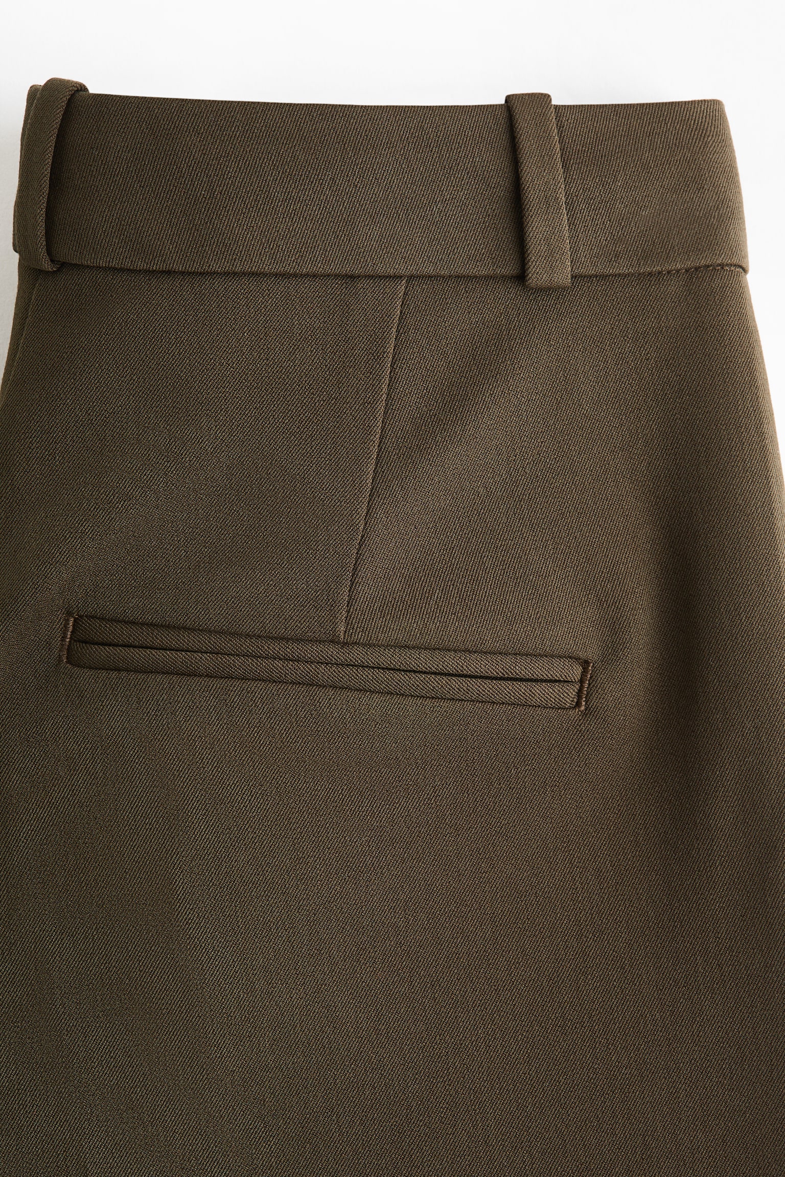 Tailored twill trousers - Dark khaki green/Black/Beige - 6