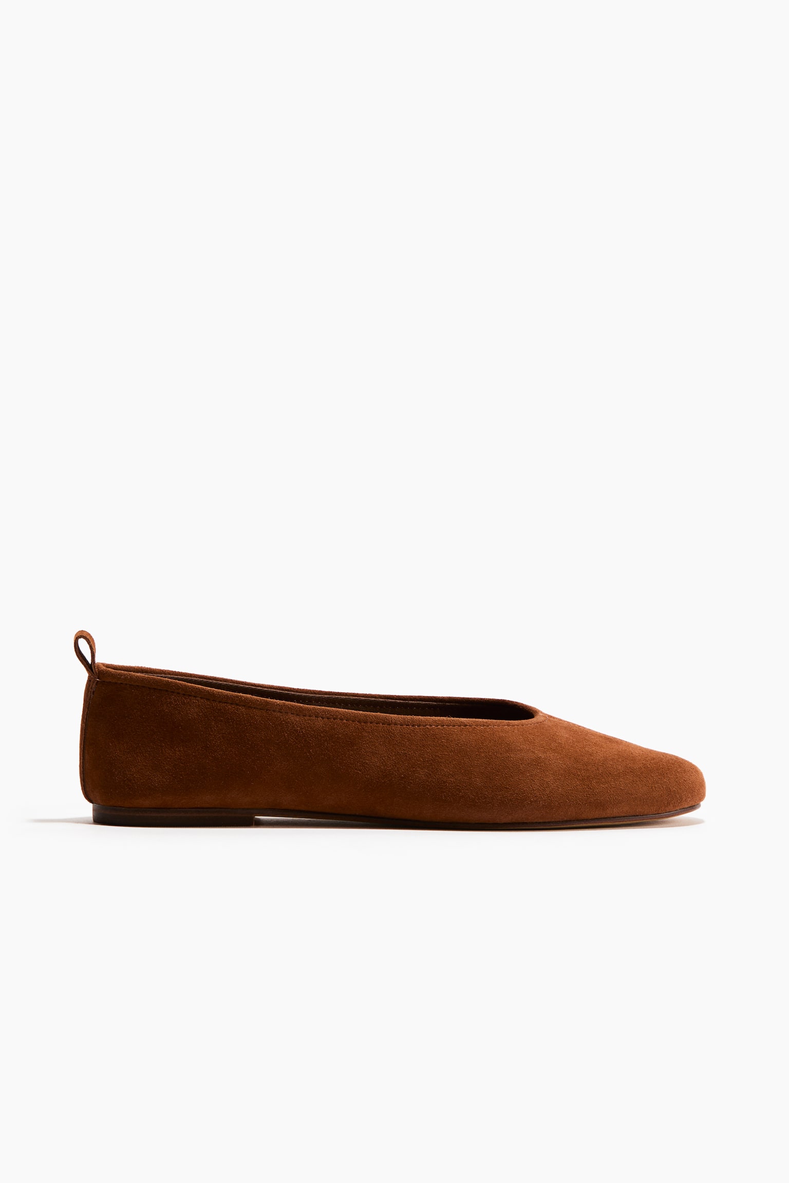 Suede ballet flats - Brown/Dark khaki green - 2