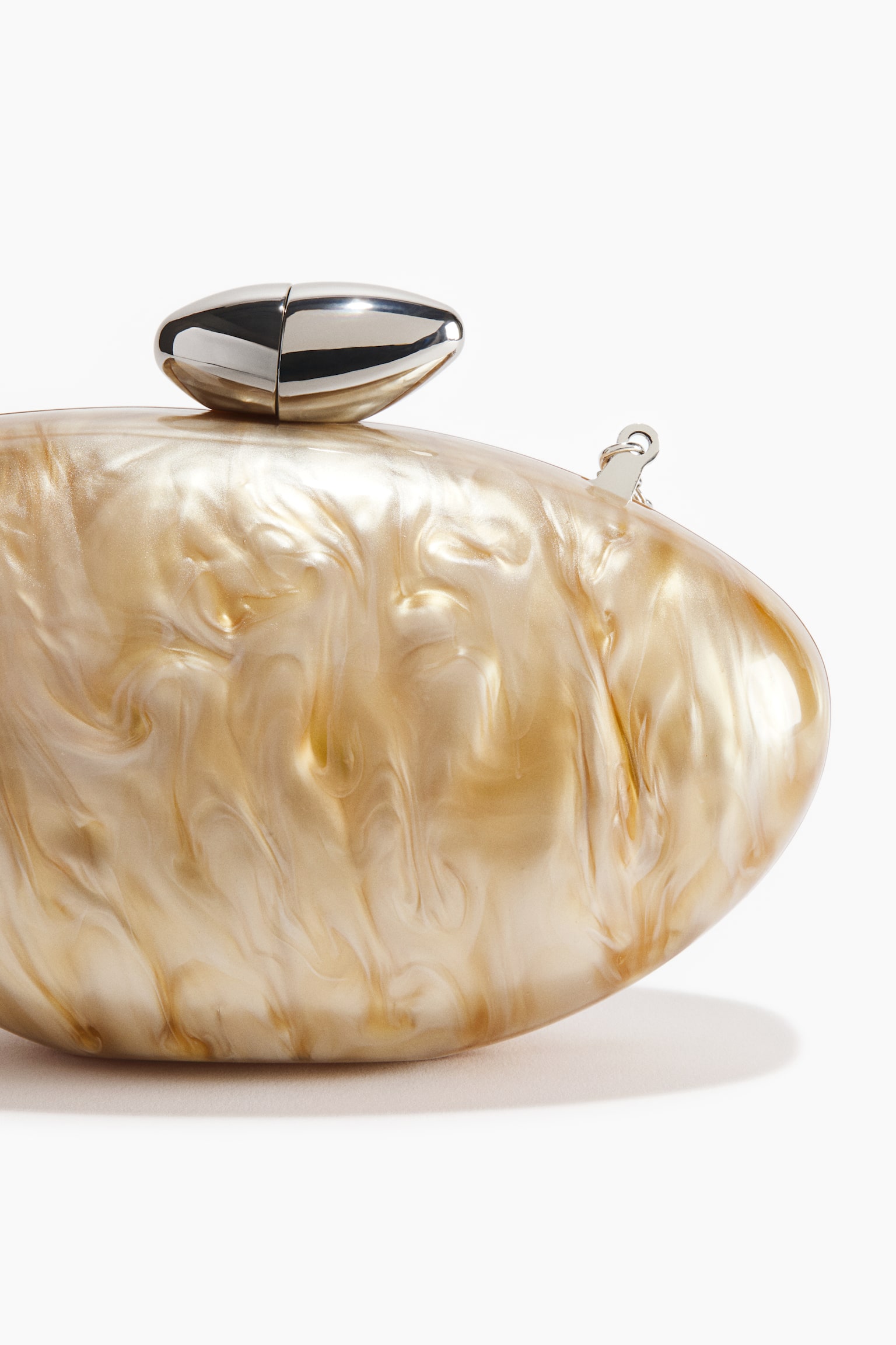 Pearly clutch - Beige/Marbled - 3