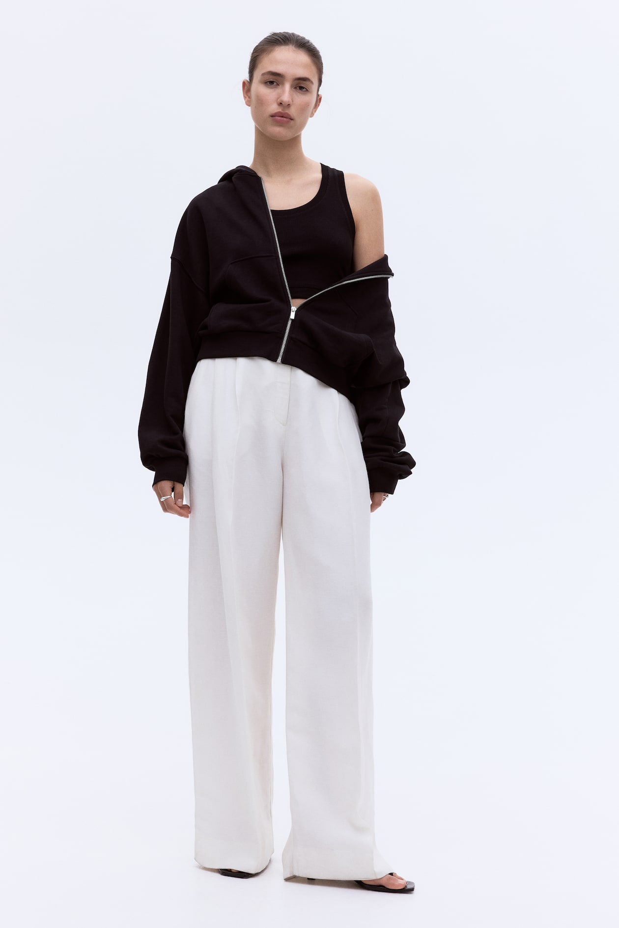 Cropped Ribbed Tank Top - image 3
