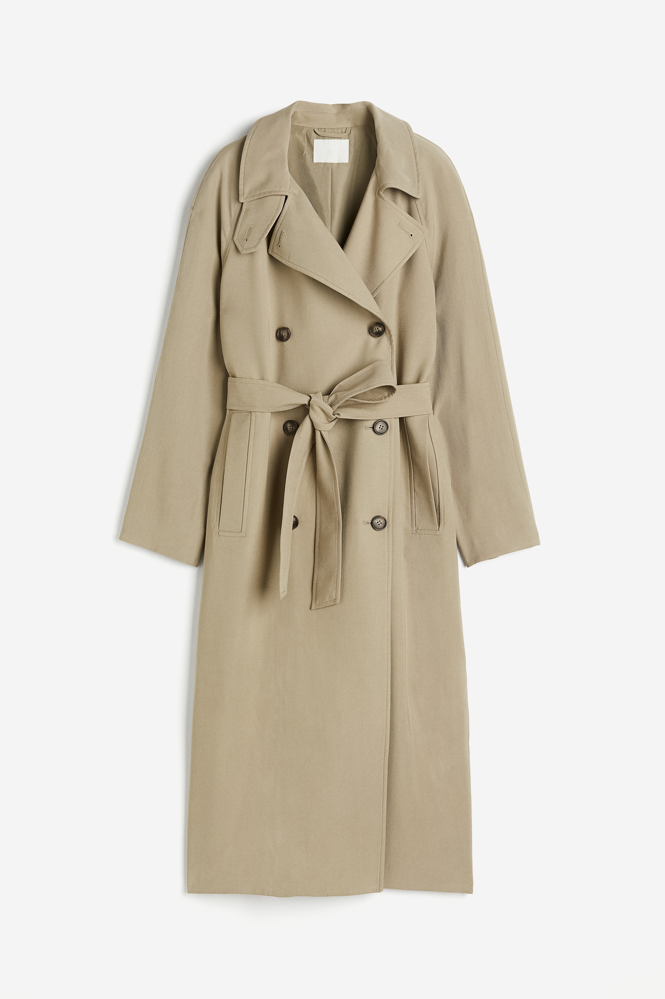 Trenchcoat - Langarm - Lang - Dunkelbeige - Ladies | H&M DE