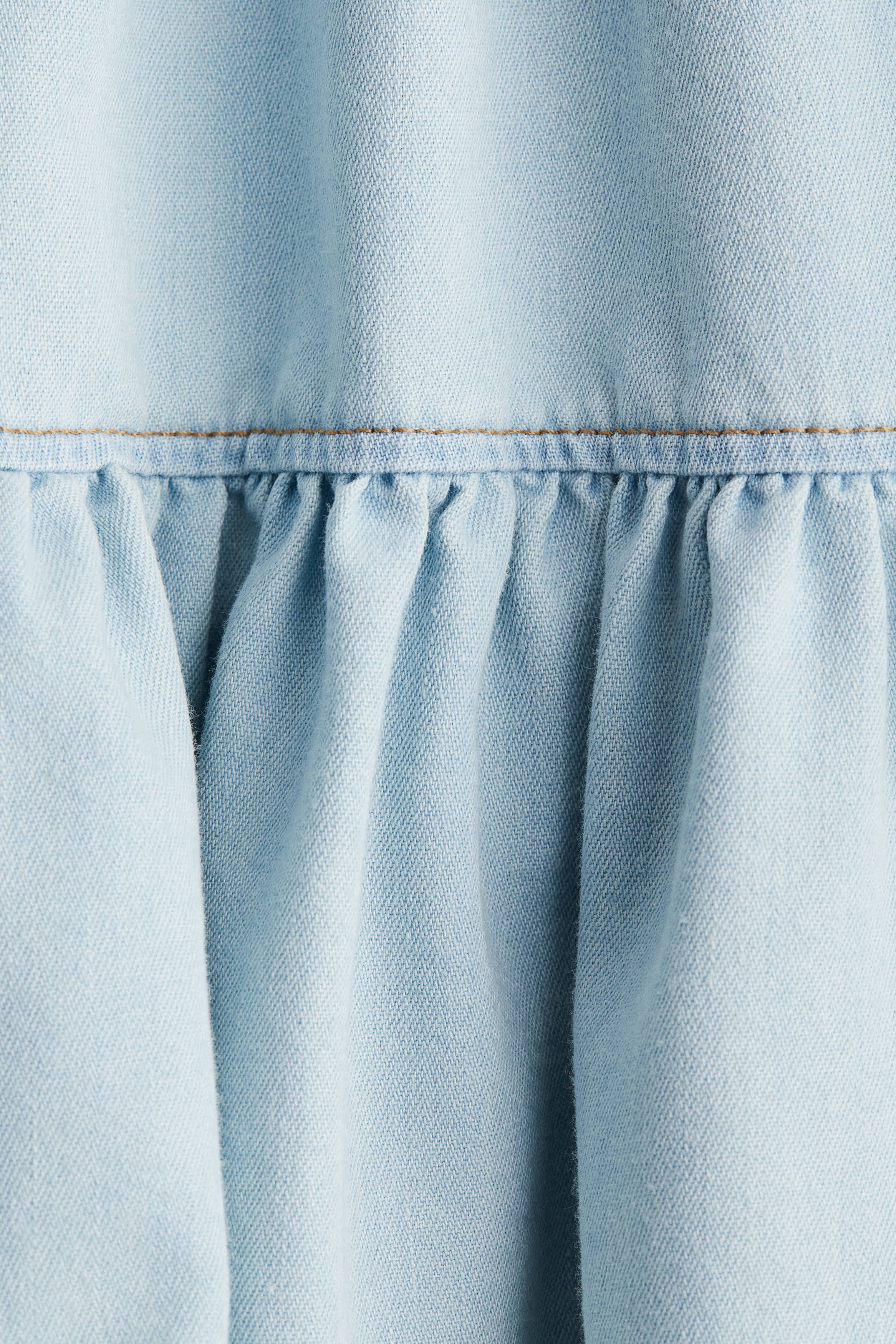 Flounced mini skirt