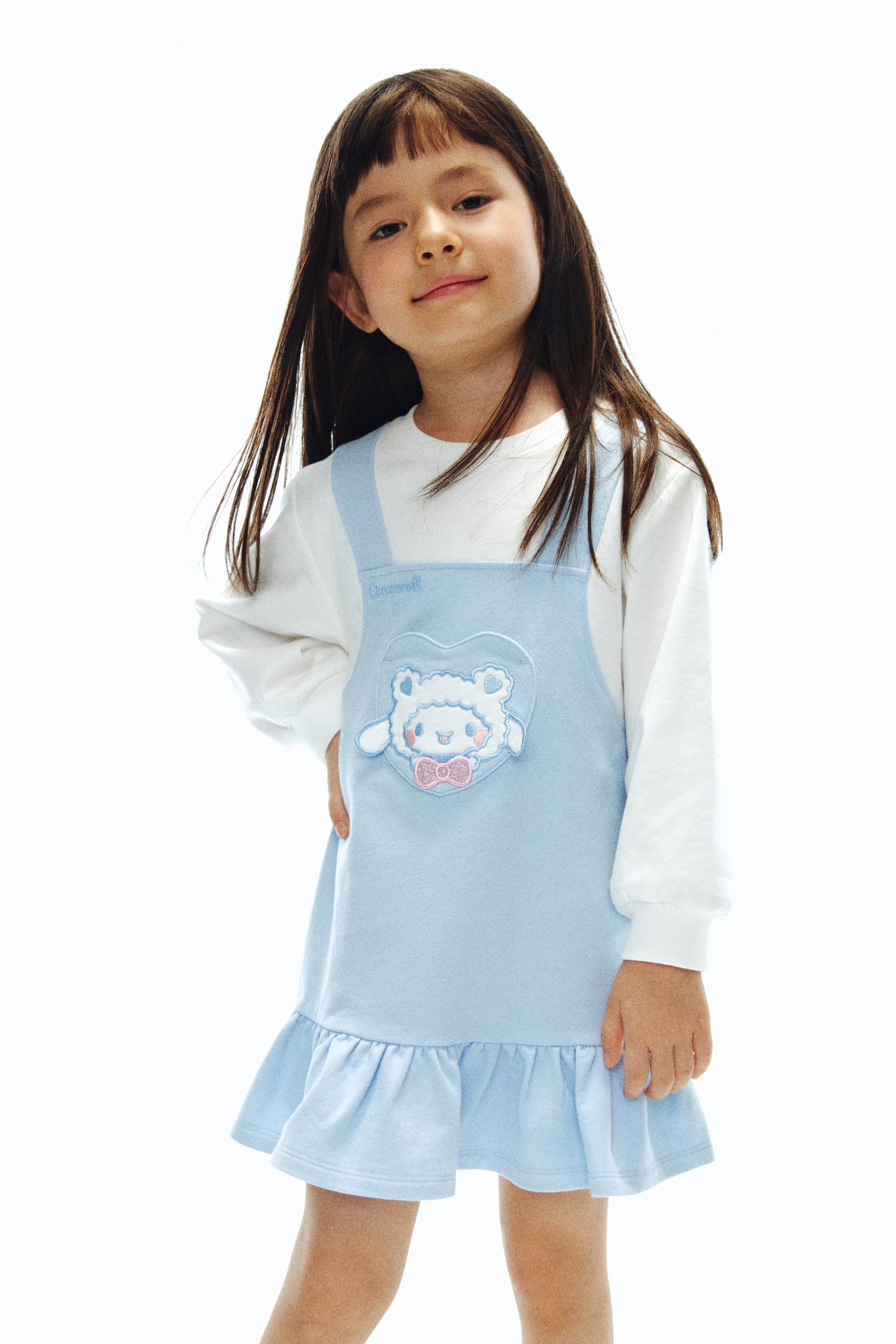 デザインスウェットワンピース - ライトブルー／シナモロール/ブラック／クロミ/ライトパープル／クロミ - 6