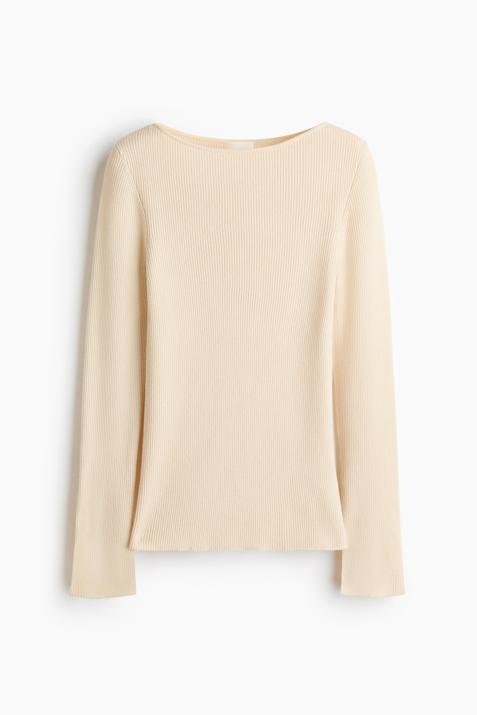 Haut en tricot côtelé - Beige clair/Gris chiné/Rose clair - 1