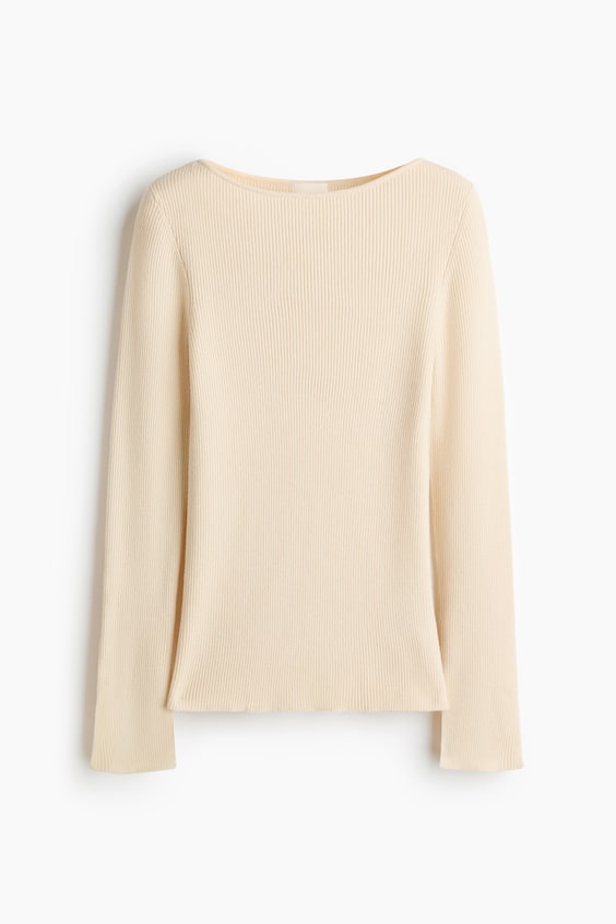 Женские топы H&M Rib-Knit Top