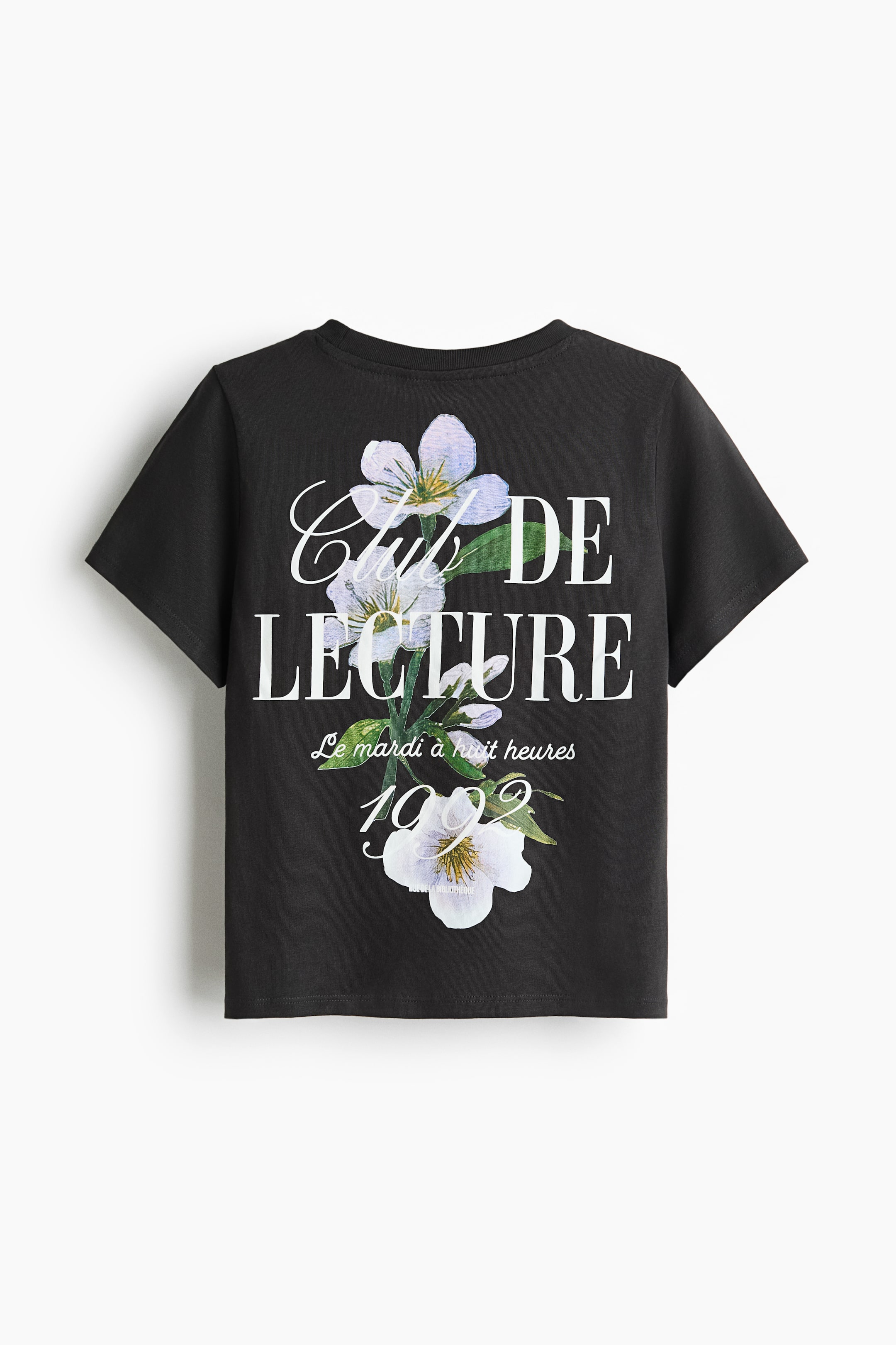 Xem ảnh lớn hơn: Áo thun cotton - Black/Club de Lecture - Ladies | H&M VN 2